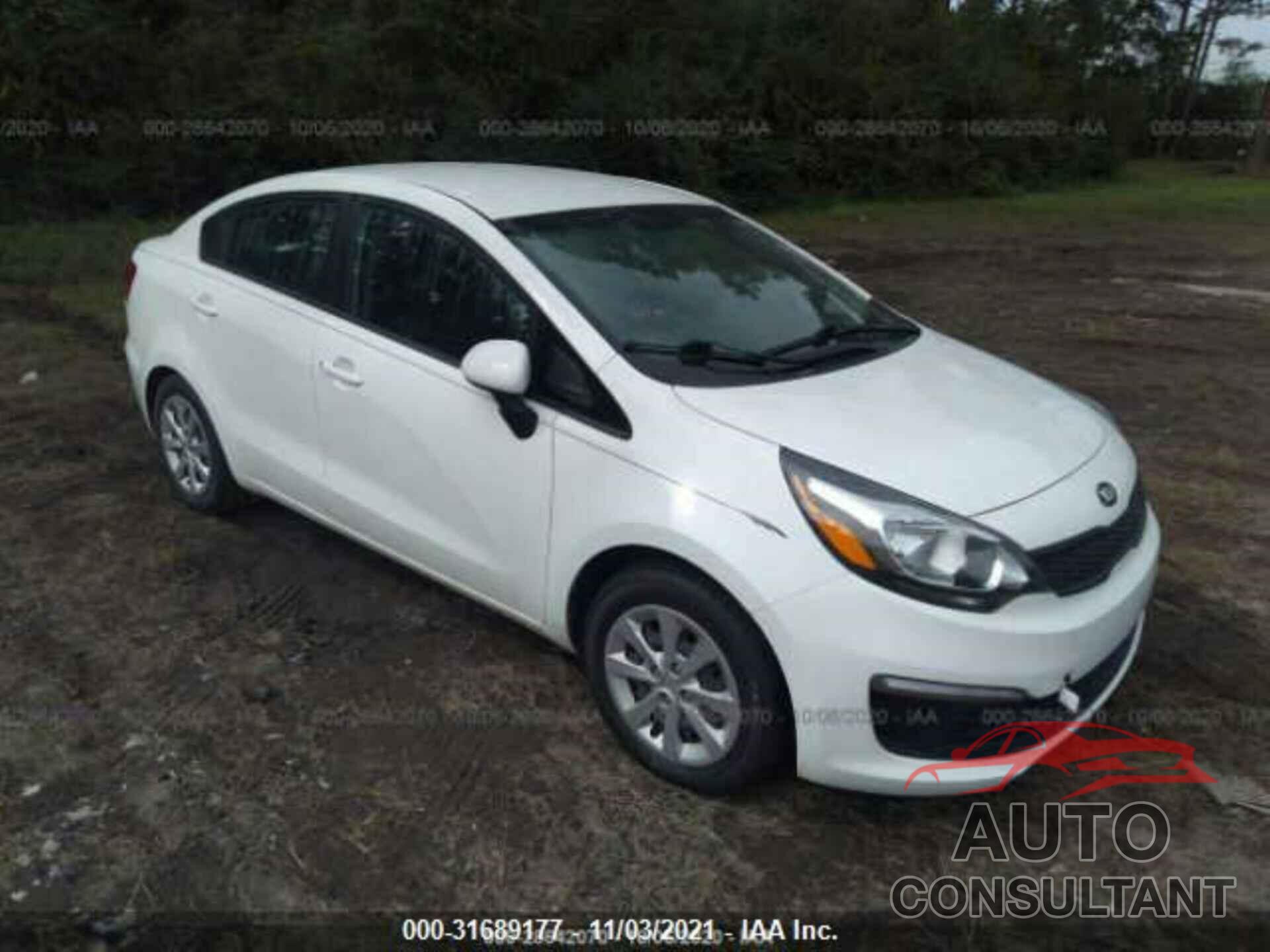 KIA RIO 2017 - KNADM4A34H6050413