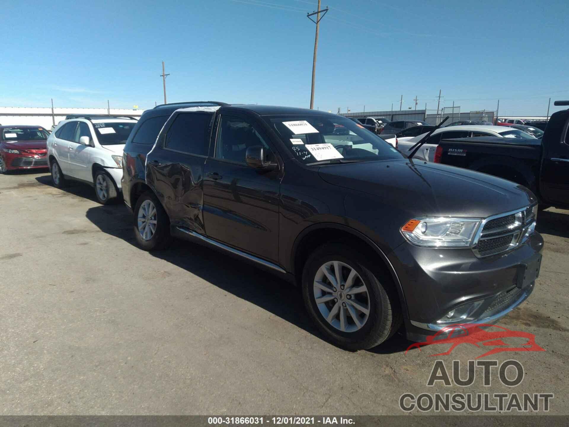 DODGE DURANGO 2019 - 1C4RDJAGXKC585538