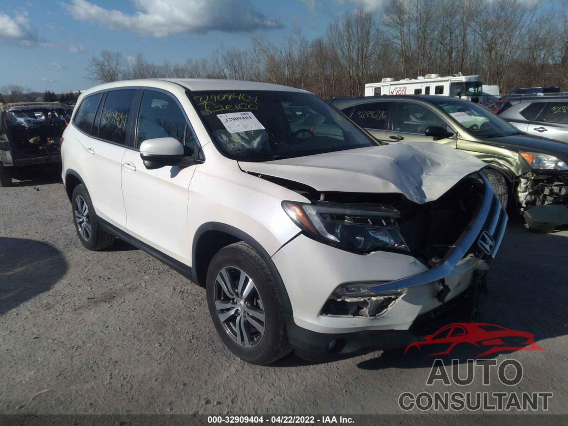 HONDA PILOT 2016 - 5FNYF6H37GB040493