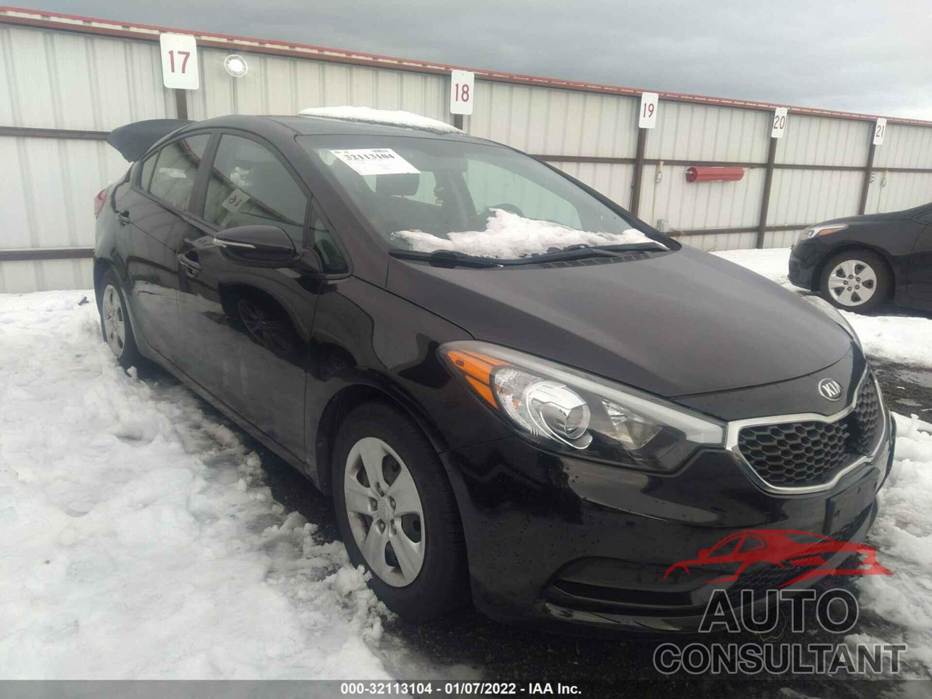 KIA FORTE 2016 - KNAFX4A65G5497377