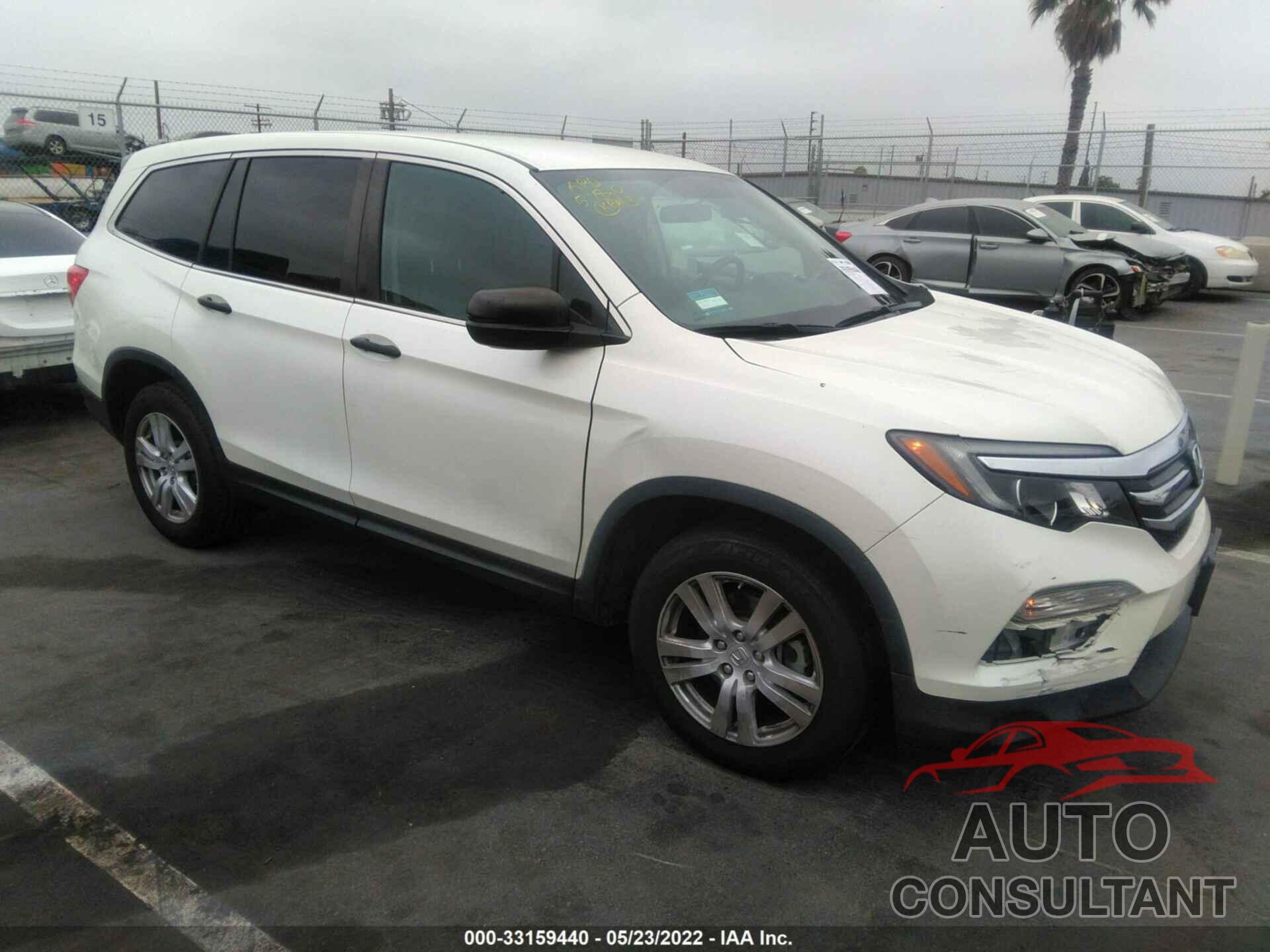 HONDA PILOT 2017 - 5FNYF5H17HB015796