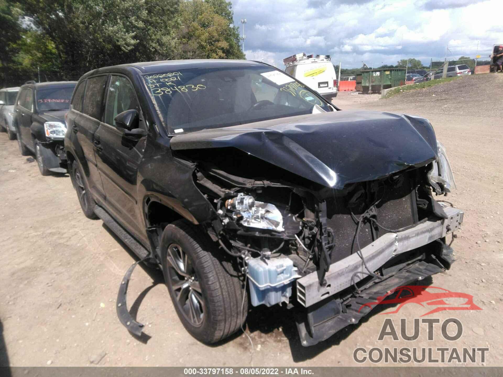 TOYOTA HIGHLANDER 2017 - 5TDBZRFH6HS384830