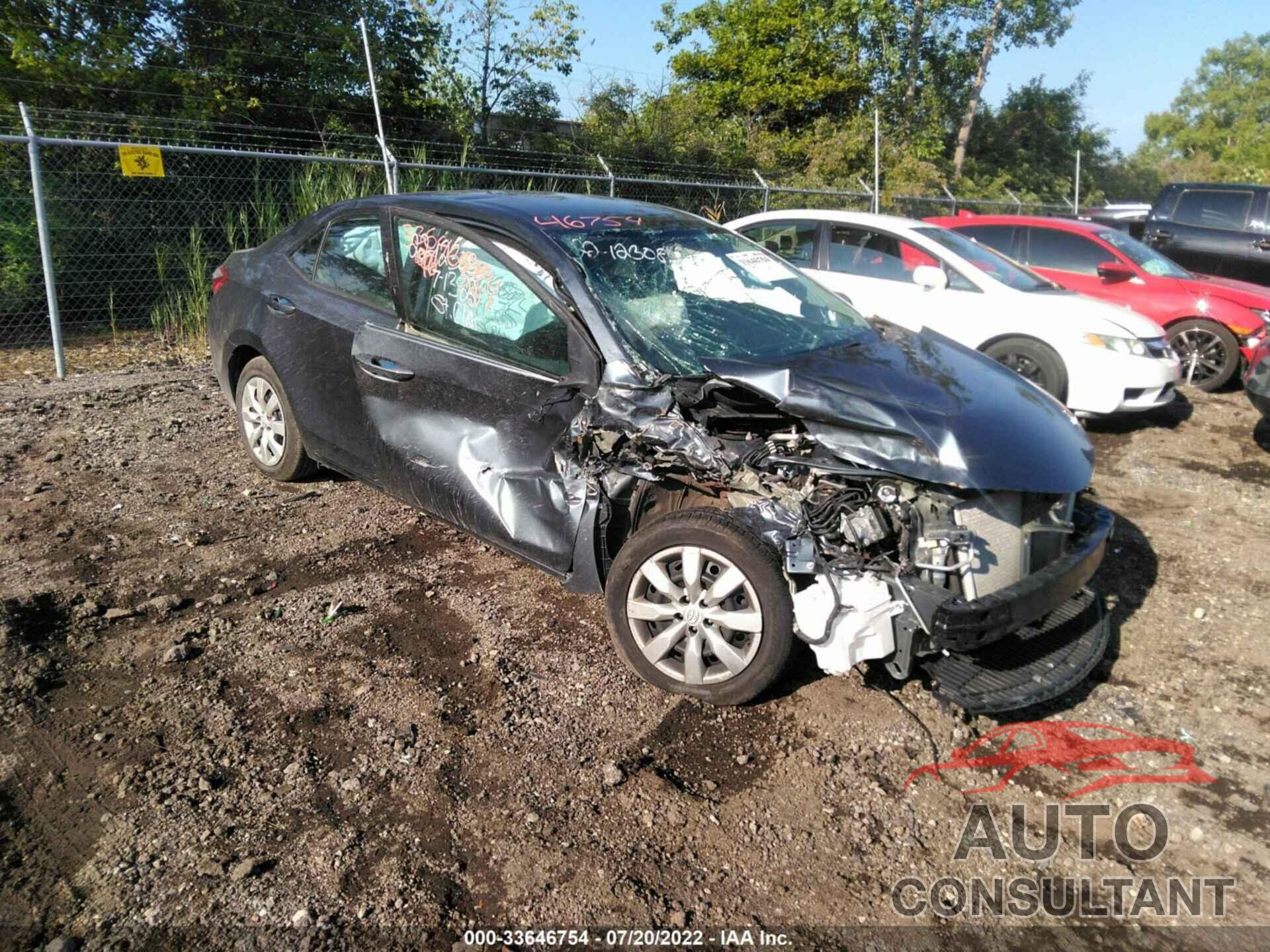 TOYOTA COROLLA 2016 - 2T1BURHE6GC584857