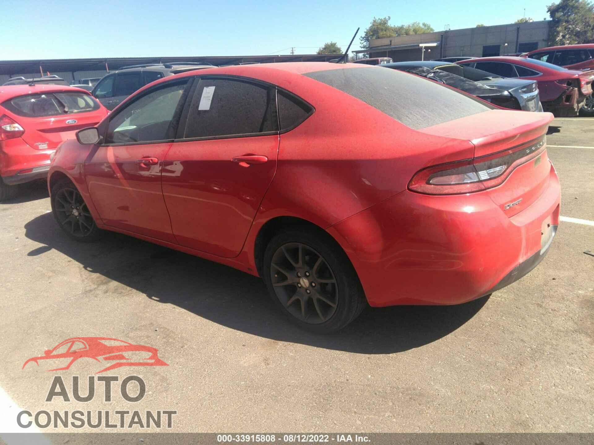 DODGE DART 2016 - 1C3CDFAA2GD736683