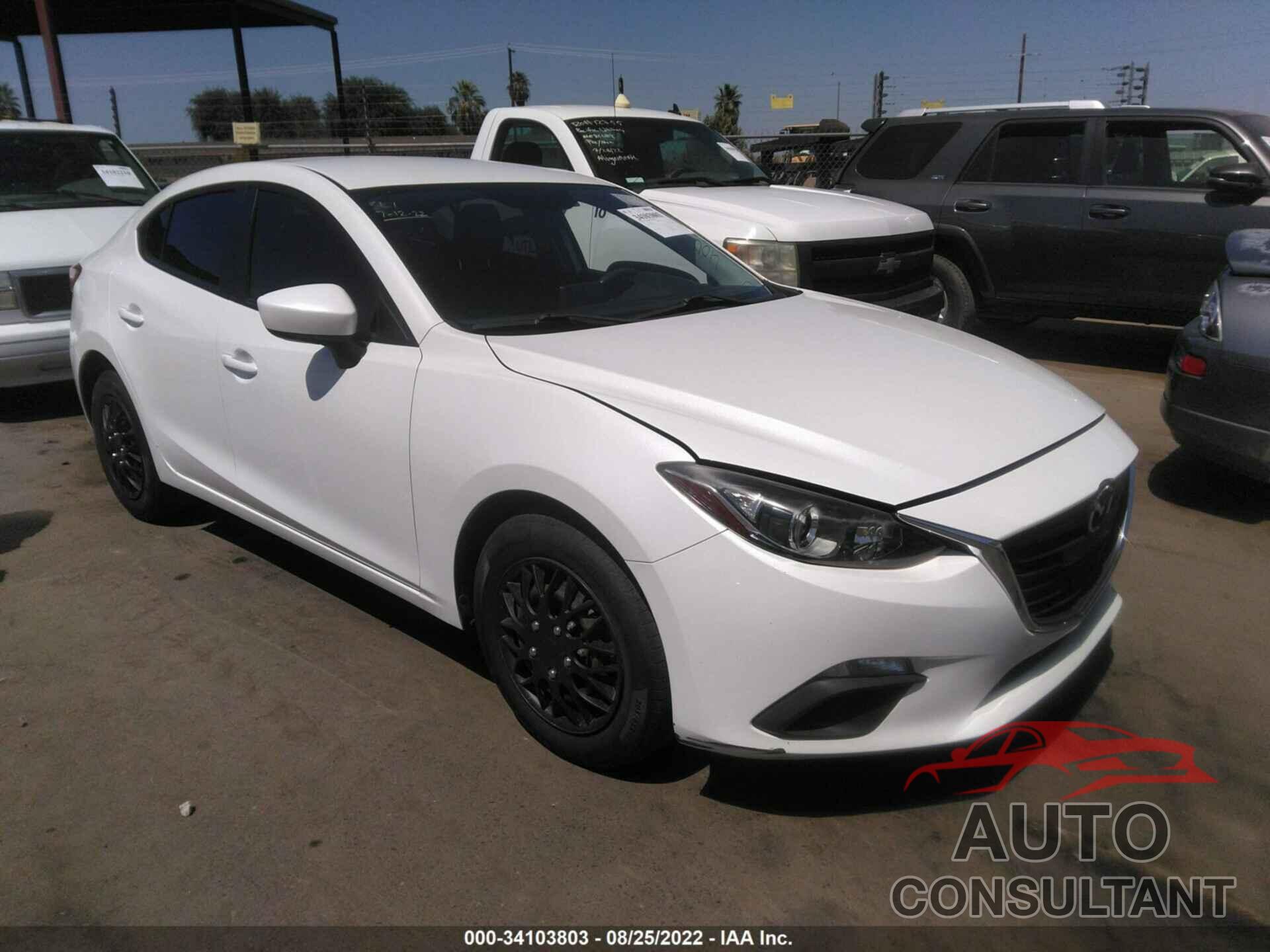 MAZDA MAZDA3 2016 - JM1BM1T70G1319432