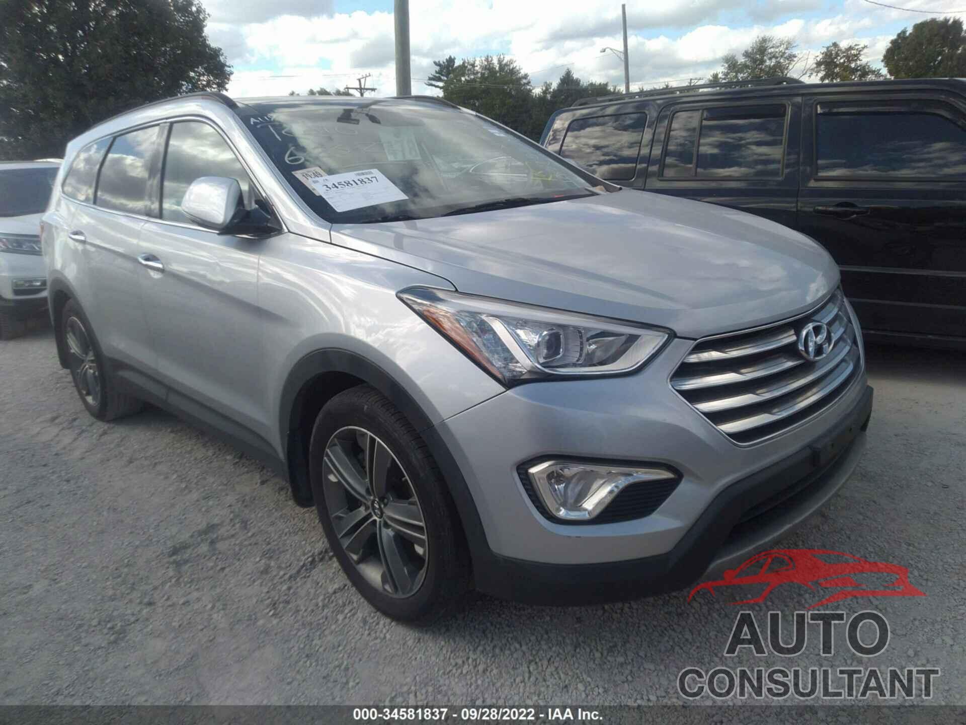 HYUNDAI SANTA FE 2016 - KM8SR4HF1GU133752