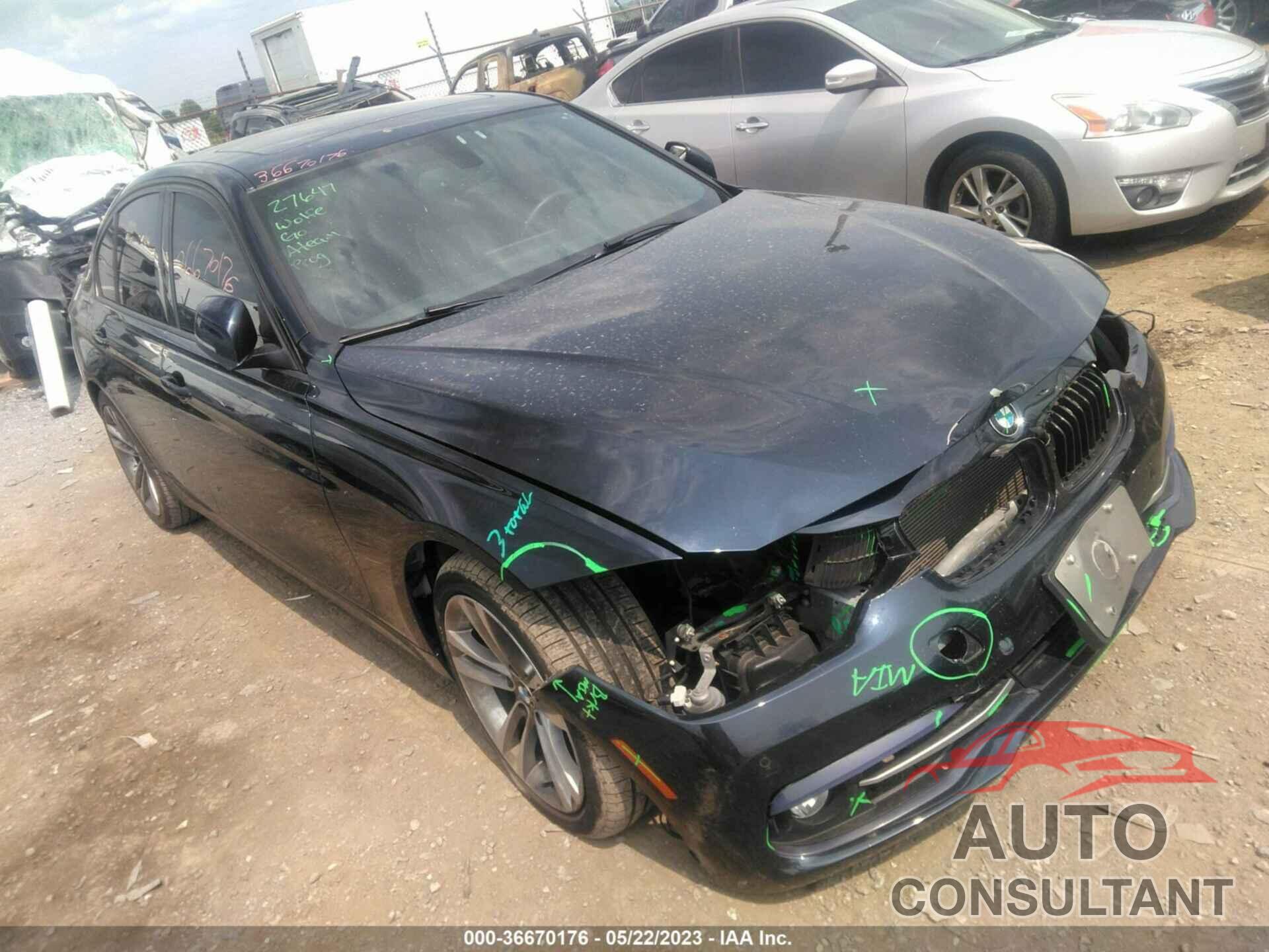 BMW 3 SERIES 2016 - WBA8E3C52GK500637