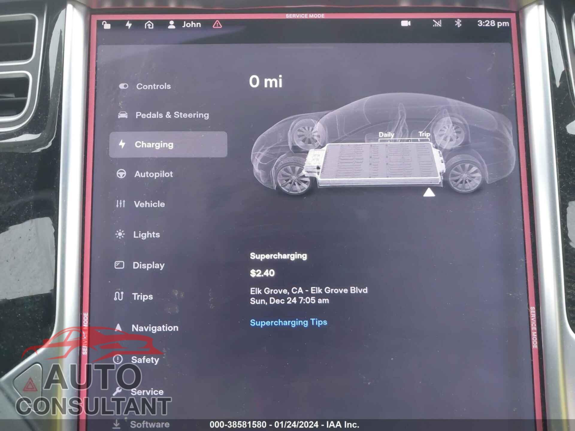 TESLA MODEL S 2017 - 5YJSA1E18HF208654