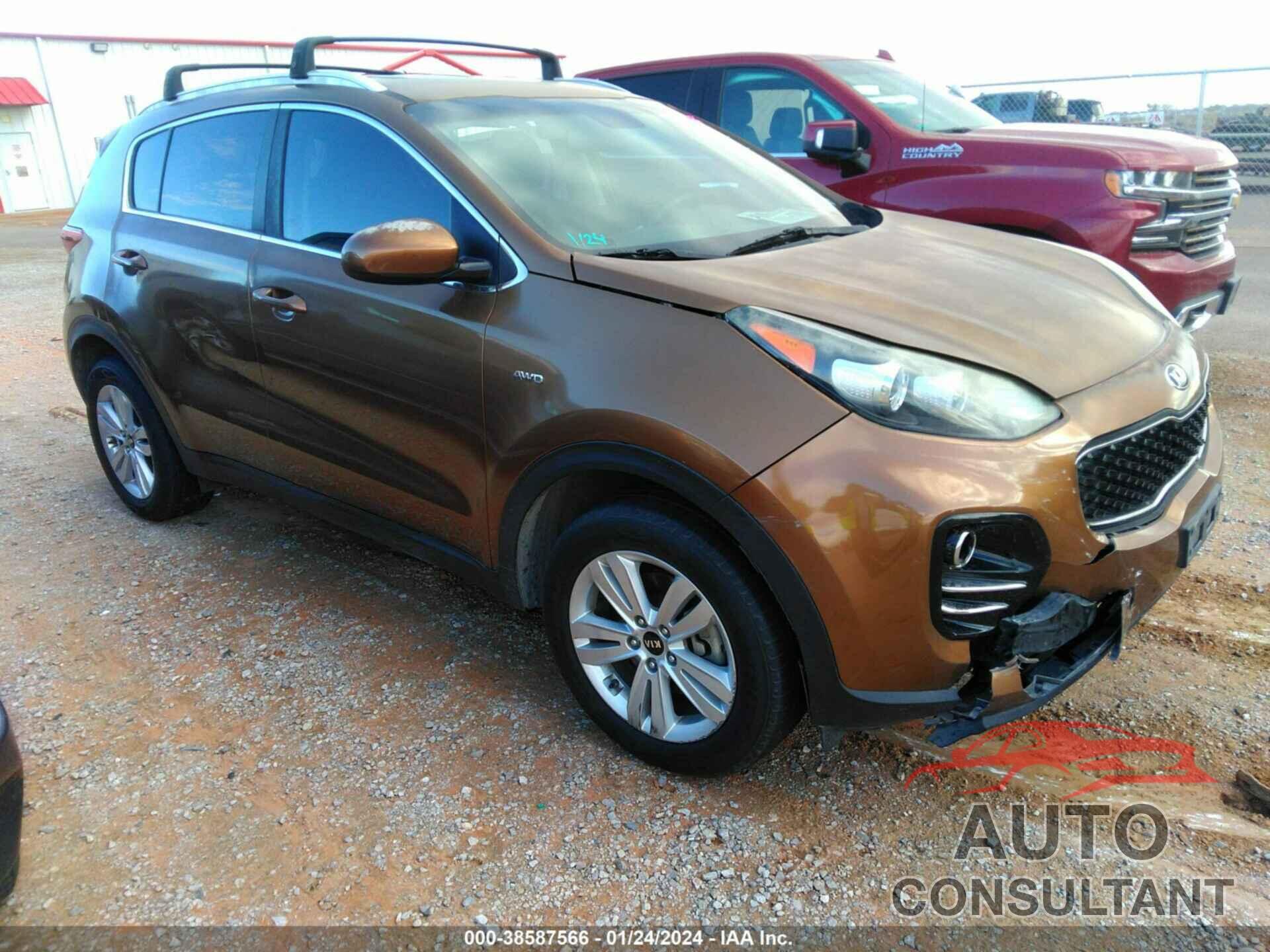 KIA SPORTAGE 2017 - KNDPMCAC2H7072981