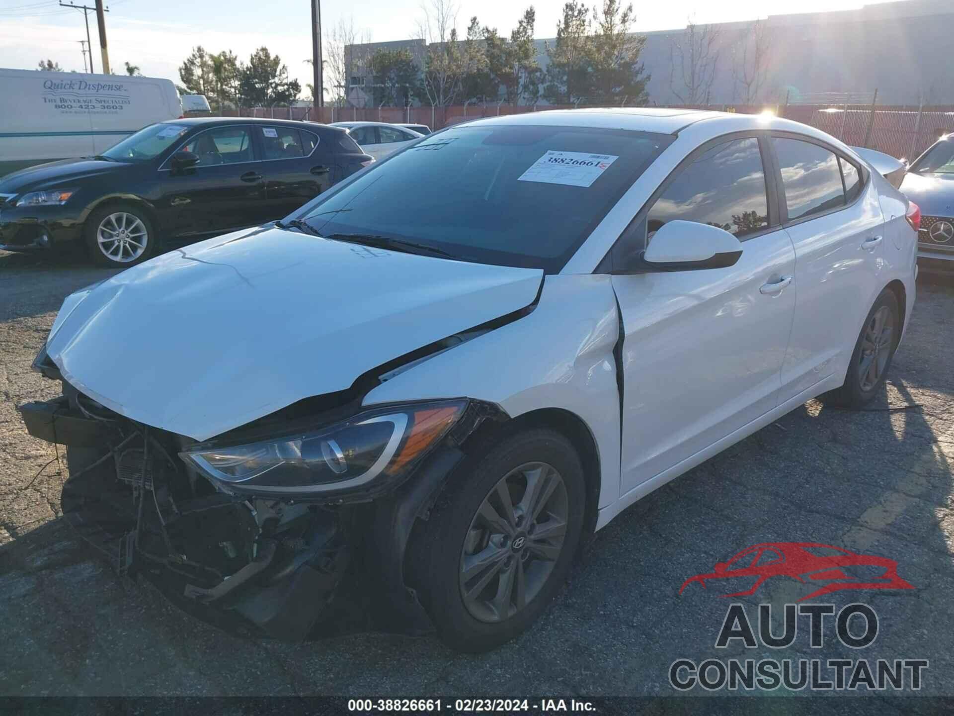 HYUNDAI ELANTRA 2018 - 5NPD84LF0JH371424