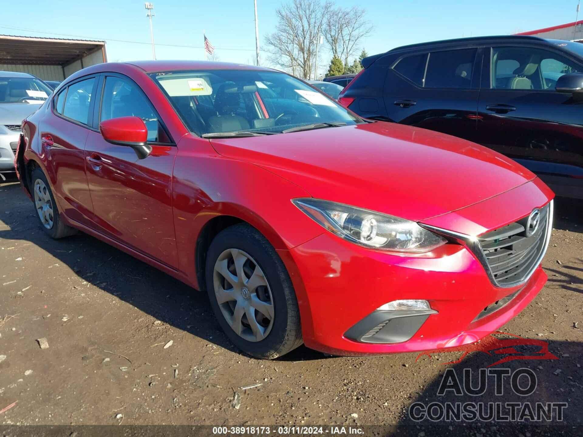 MAZDA MAZDA3 2016 - JM1BM1T78G1305102