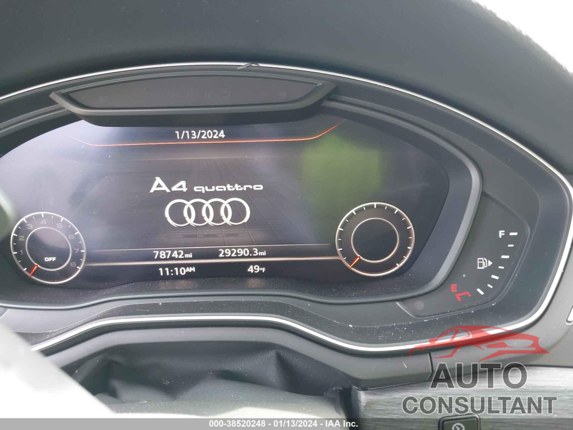 AUDI A4 2017 - WAUENAF49HN036515