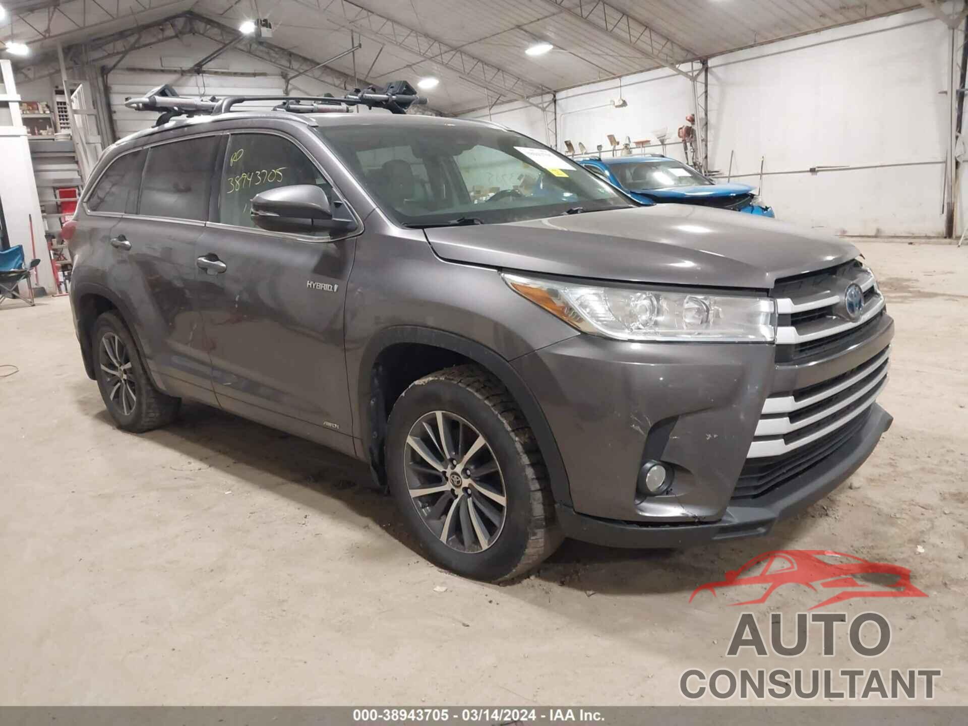 TOYOTA HIGHLANDER HYBRID 2017 - 5TDJGRFH1HS035950