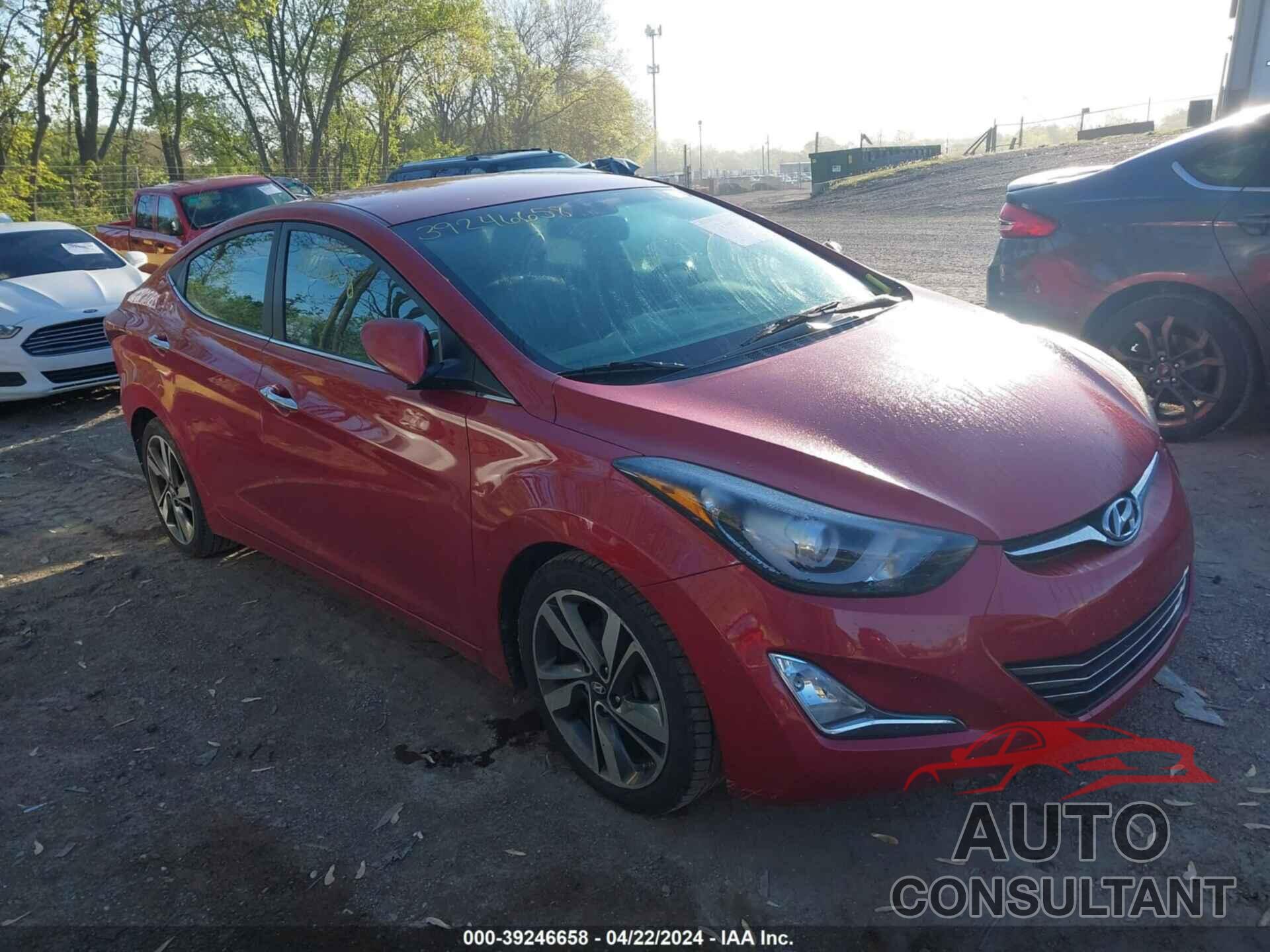 HYUNDAI ELANTRA 2016 - KMHDH4AE8GU523096