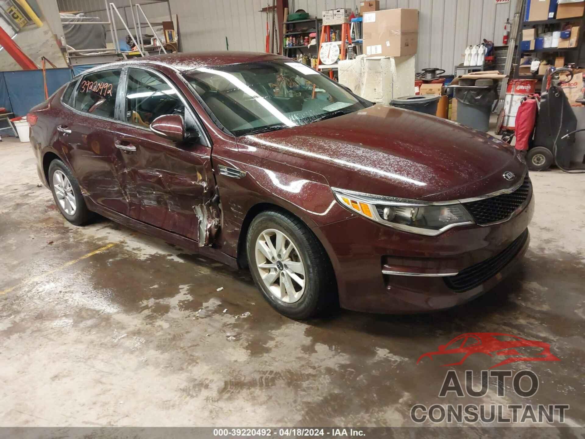 KIA OPTIMA 2018 - 5XXGT4L30JG201397