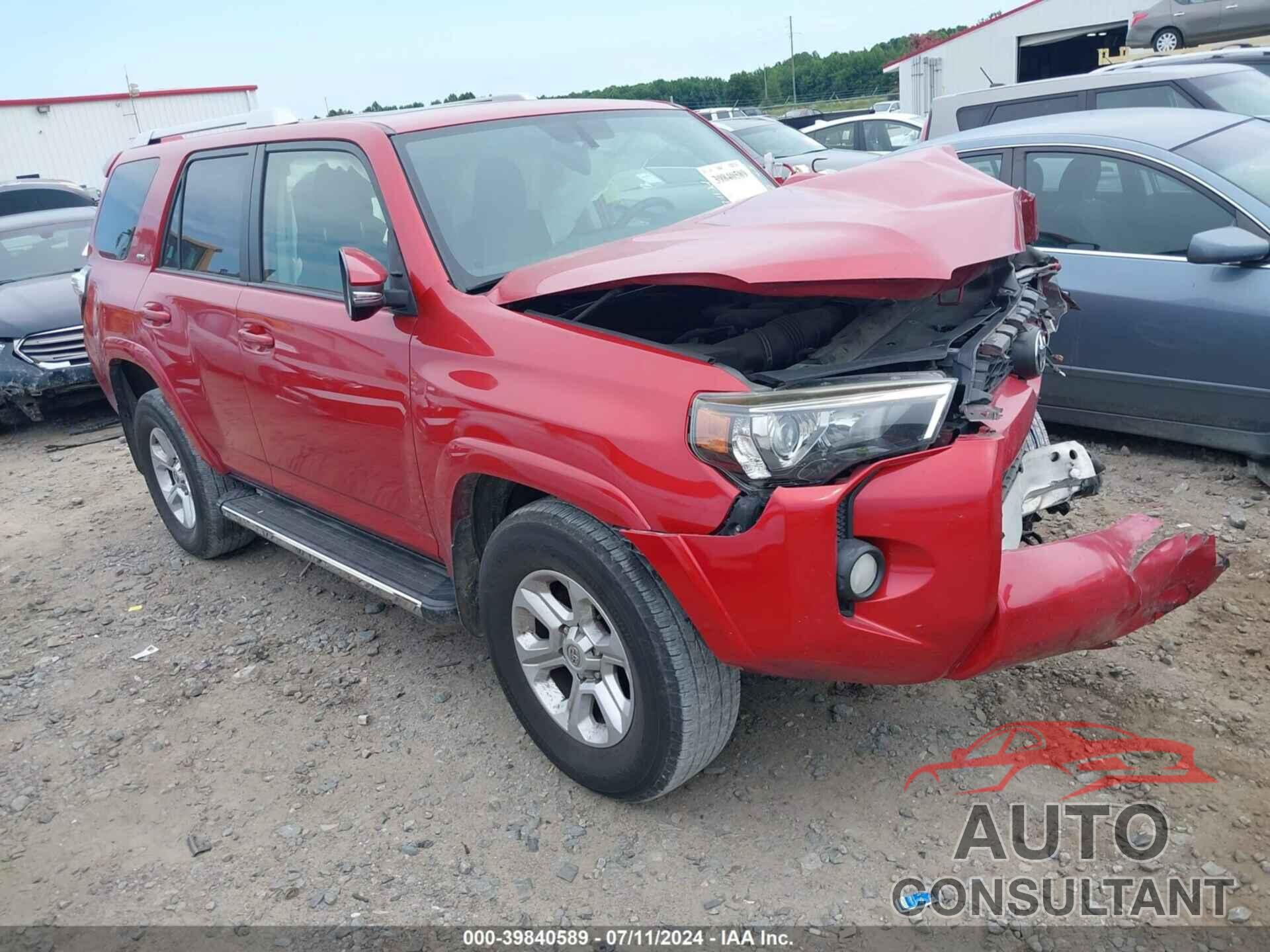 TOYOTA 4RUNNER 2017 - JTEZU5JR7H5158075