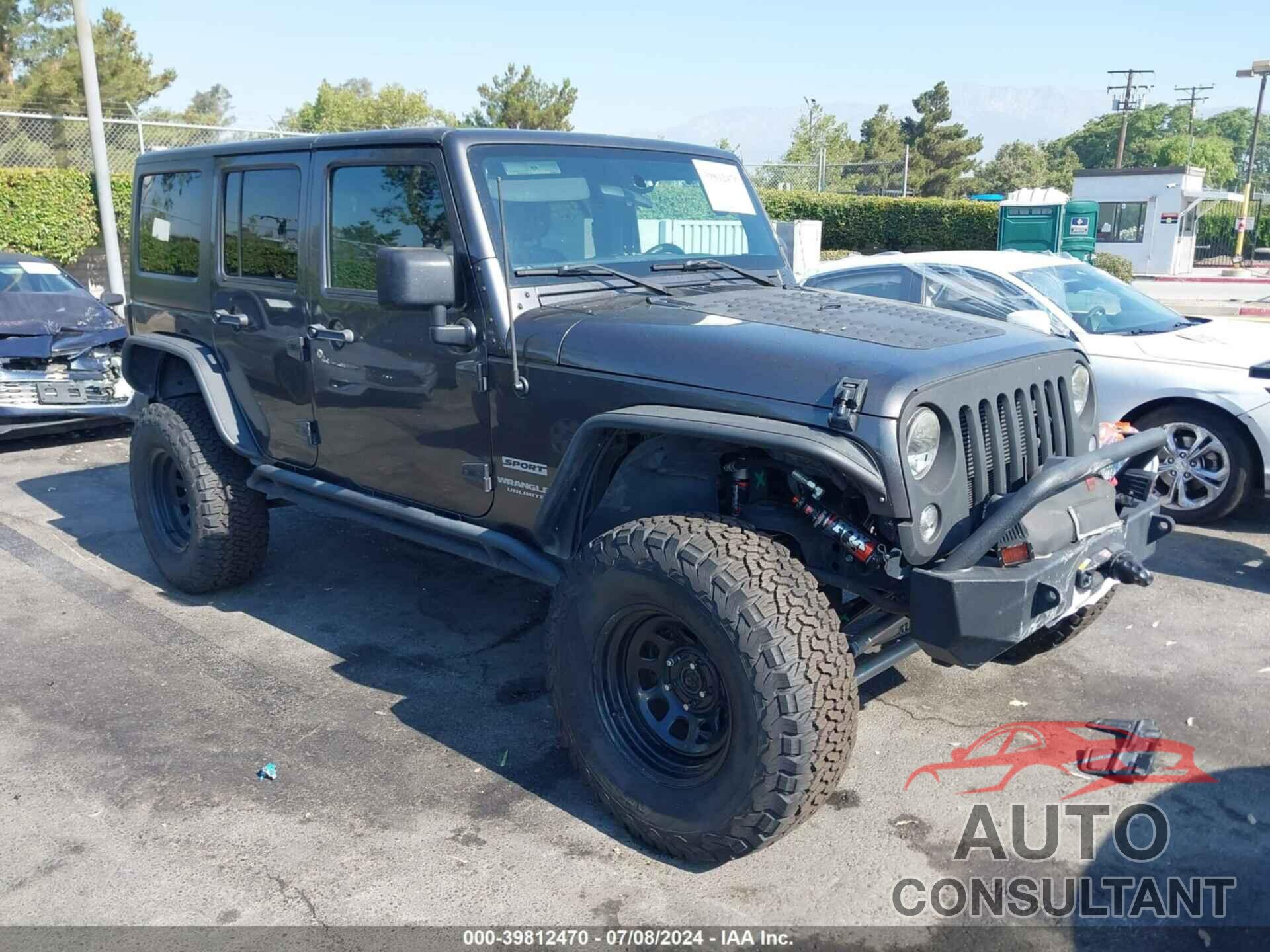 JEEP WRANGLER UNLIMITED 2017 - 1C4BJWDG9HL613874