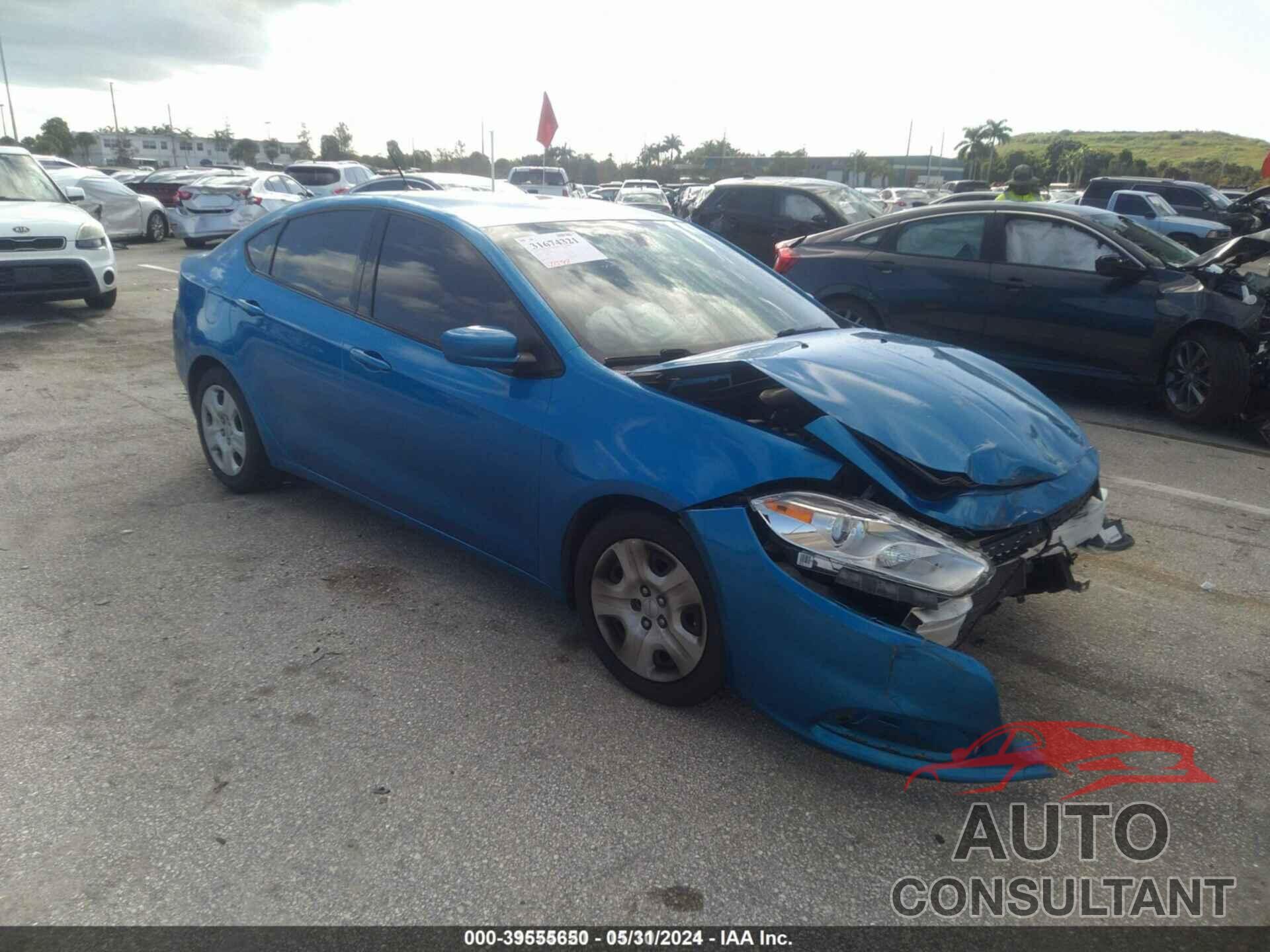 DODGE DART 2016 - 1C3CDFAA4GD540597