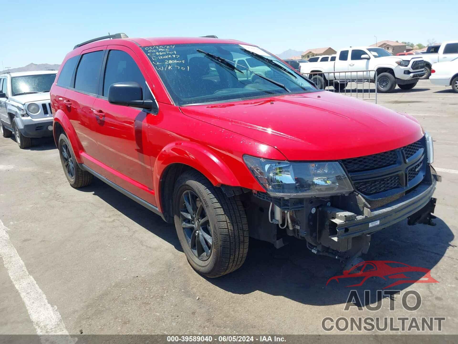 DODGE JOURNEY 2020 - 3C4PDCAB1LT280605