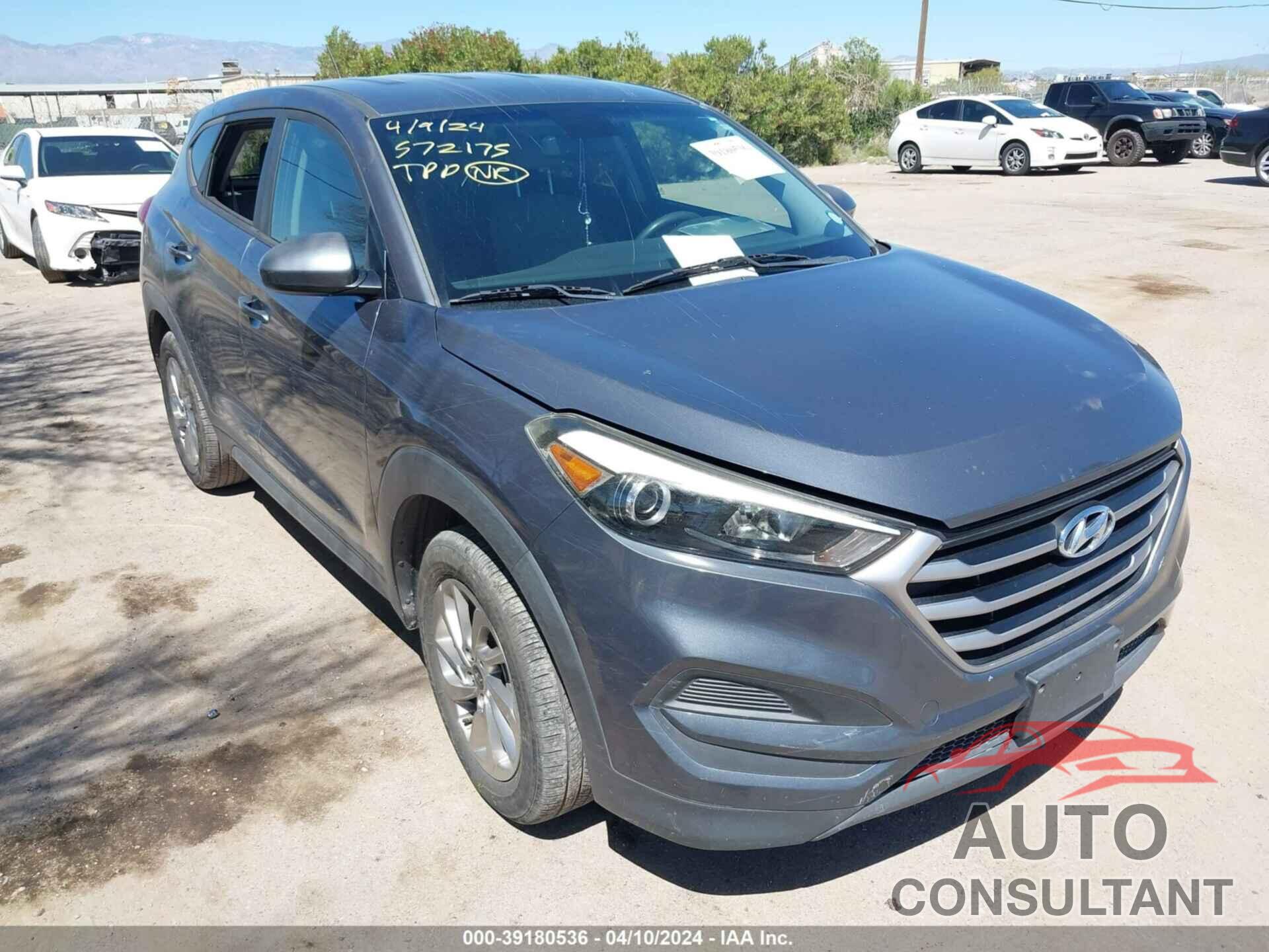 HYUNDAI TUCSON 2017 - KM8J23A44HU454821