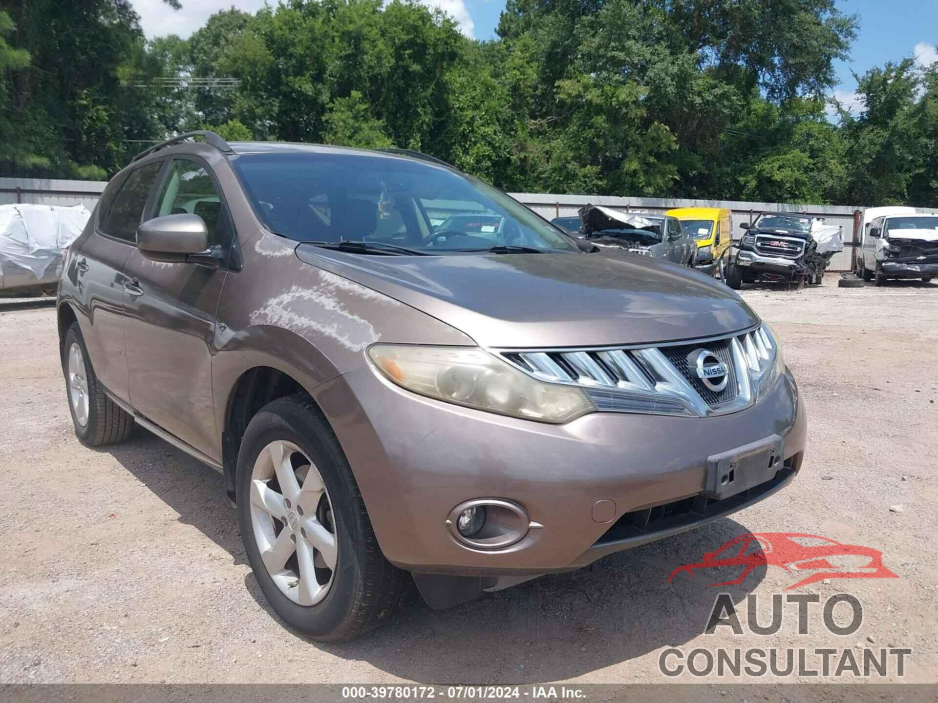 NISSAN MURANO 2009 - JN8AZ18U59W028849