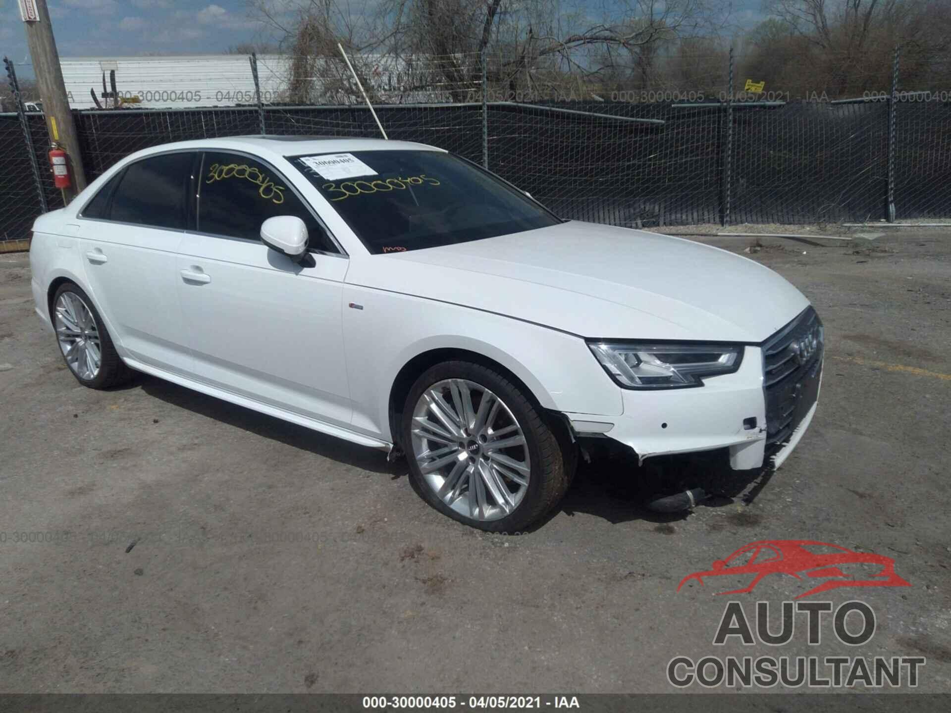 AUDI A4 2017 - WAUENAF46HN038688