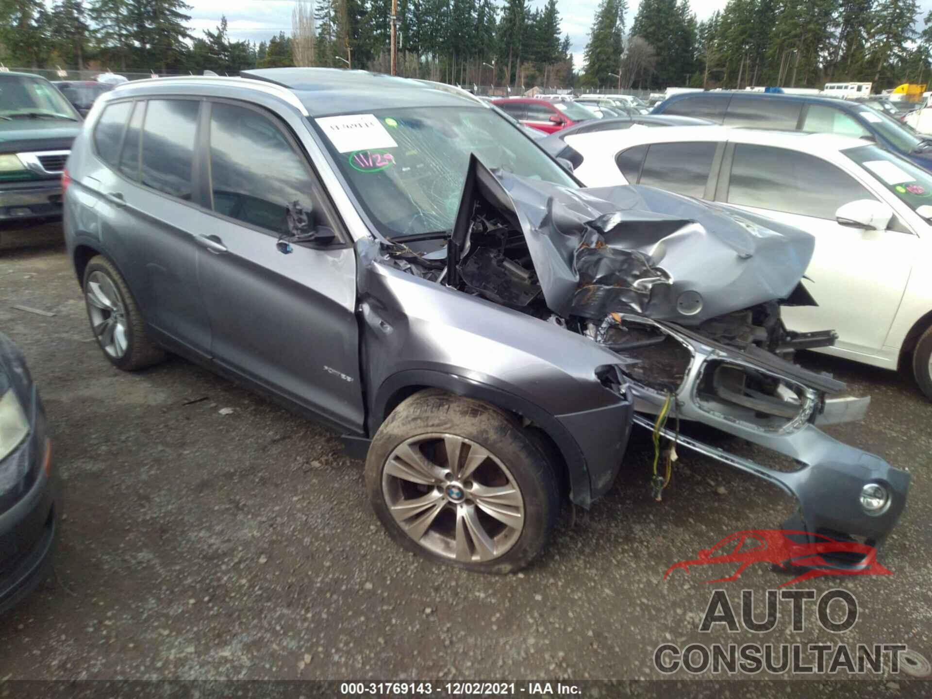 BMW X3 2016 - 5UXWX9C54G0D75659