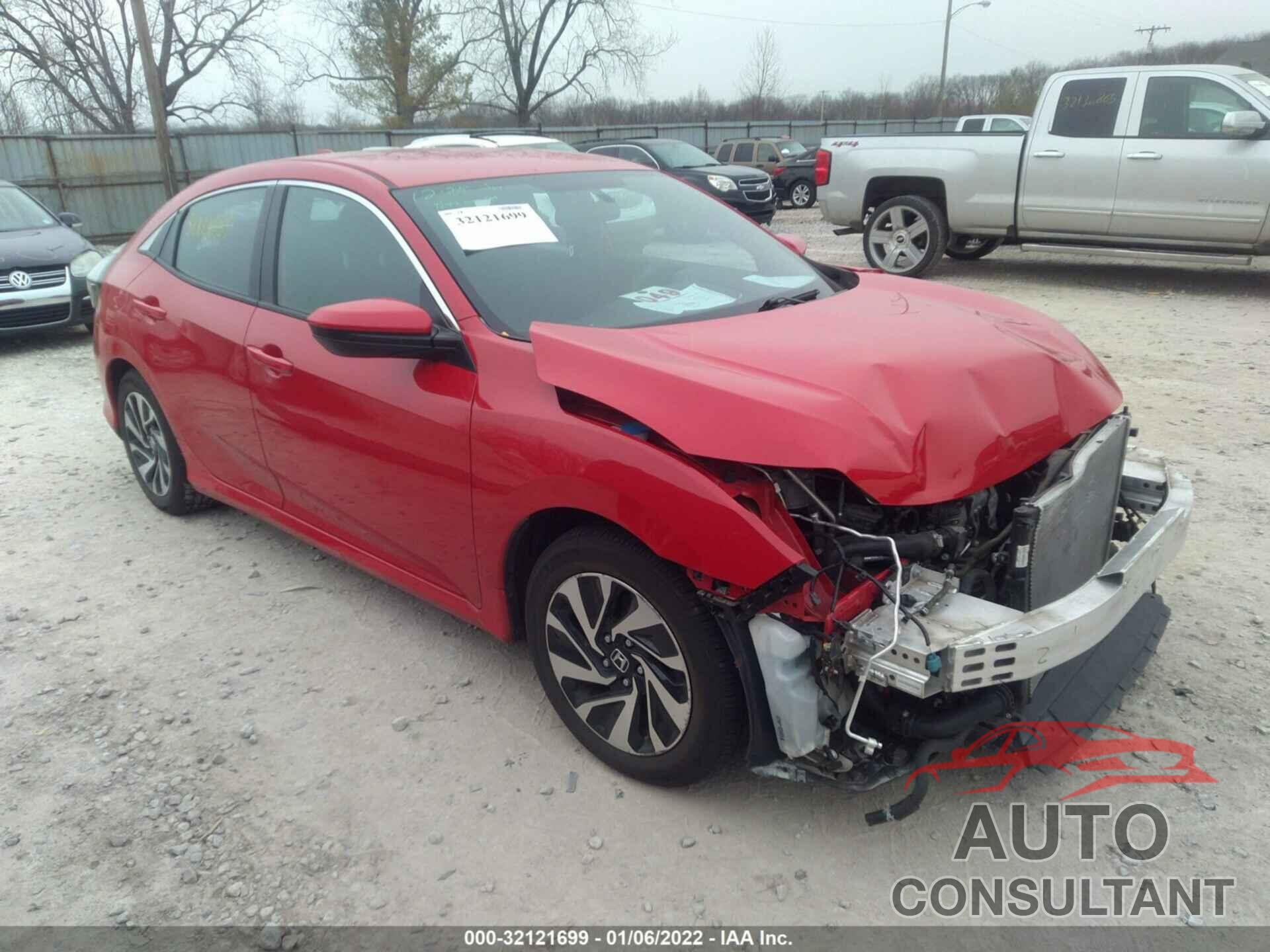 HONDA CIVIC HATCHBACK 2017 - SHHFK7H28HU212272