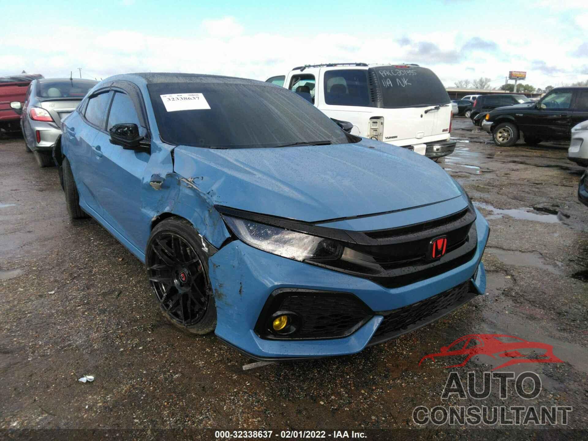 HONDA CIVIC HATCHBACK 2018 - SHHFK7H74JU223450