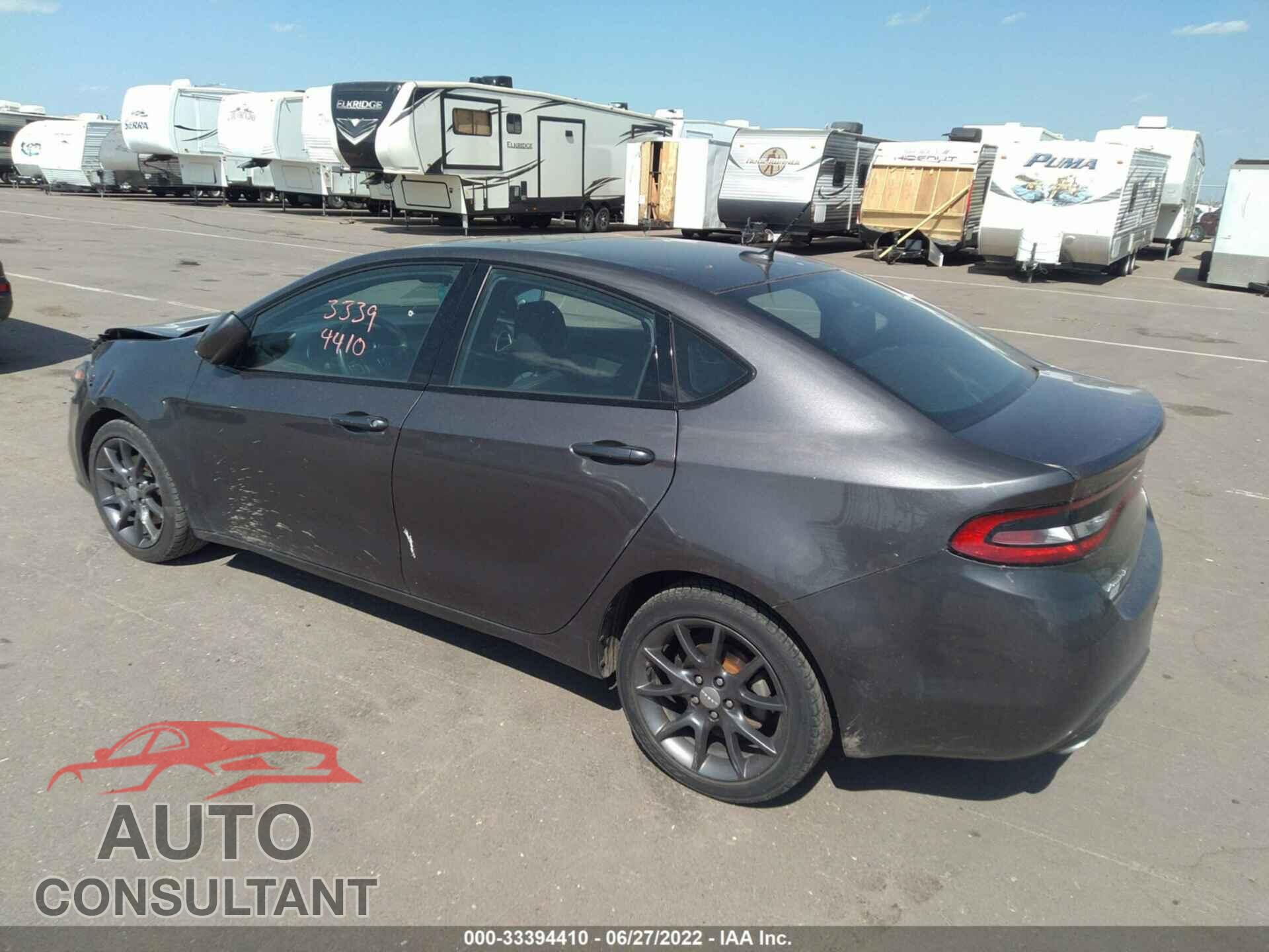 DODGE DART 2016 - 1C3CDFBB0GD680587