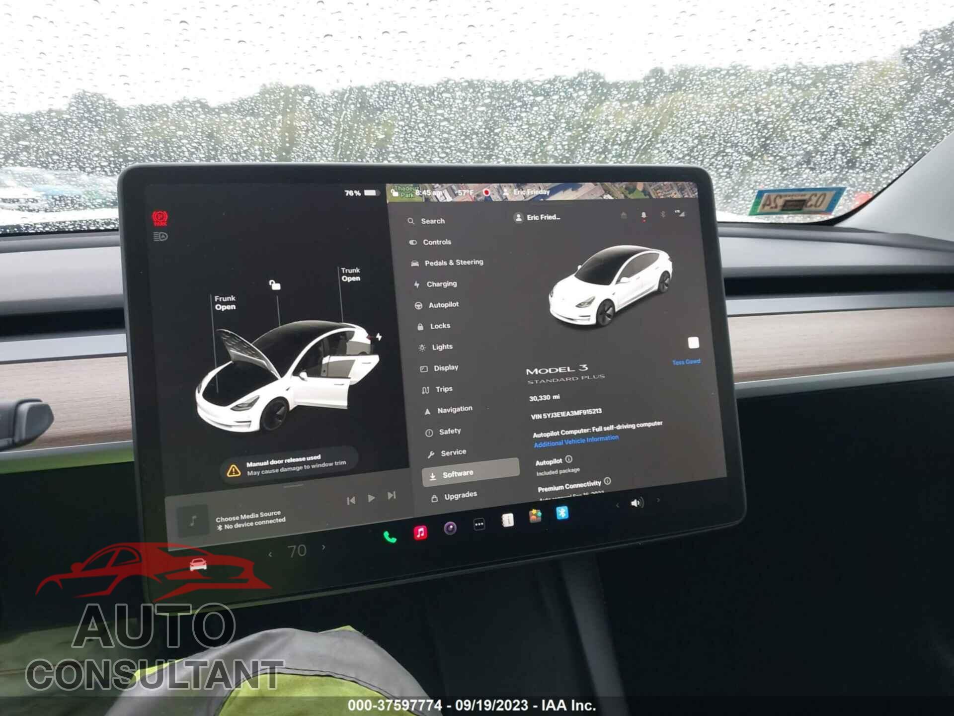 TESLA MODEL 3 2021 - 5YJ3E1EA3MF915213