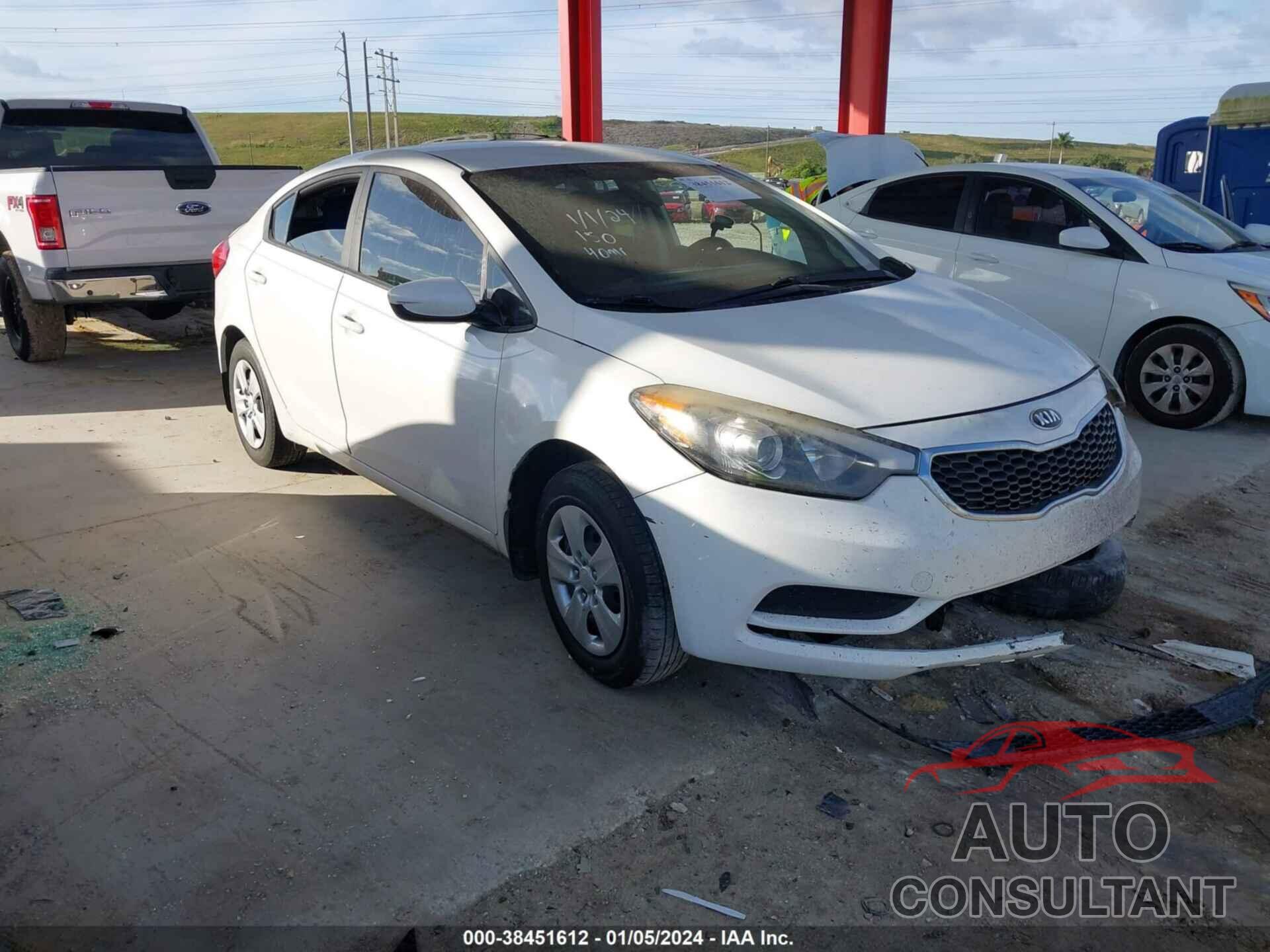 KIA FORTE 2016 - KNAFK4A63G5619426