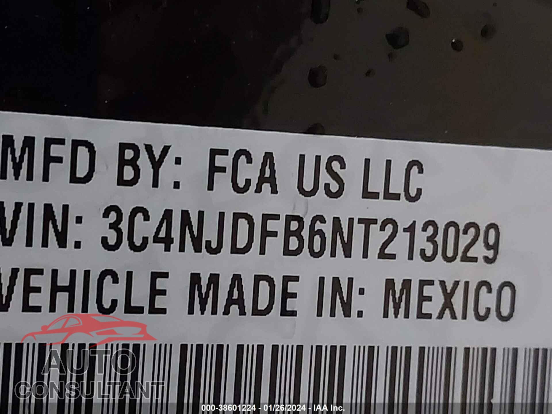 JEEP COMPASS 2022 - 3C4NJDFB6NT213029