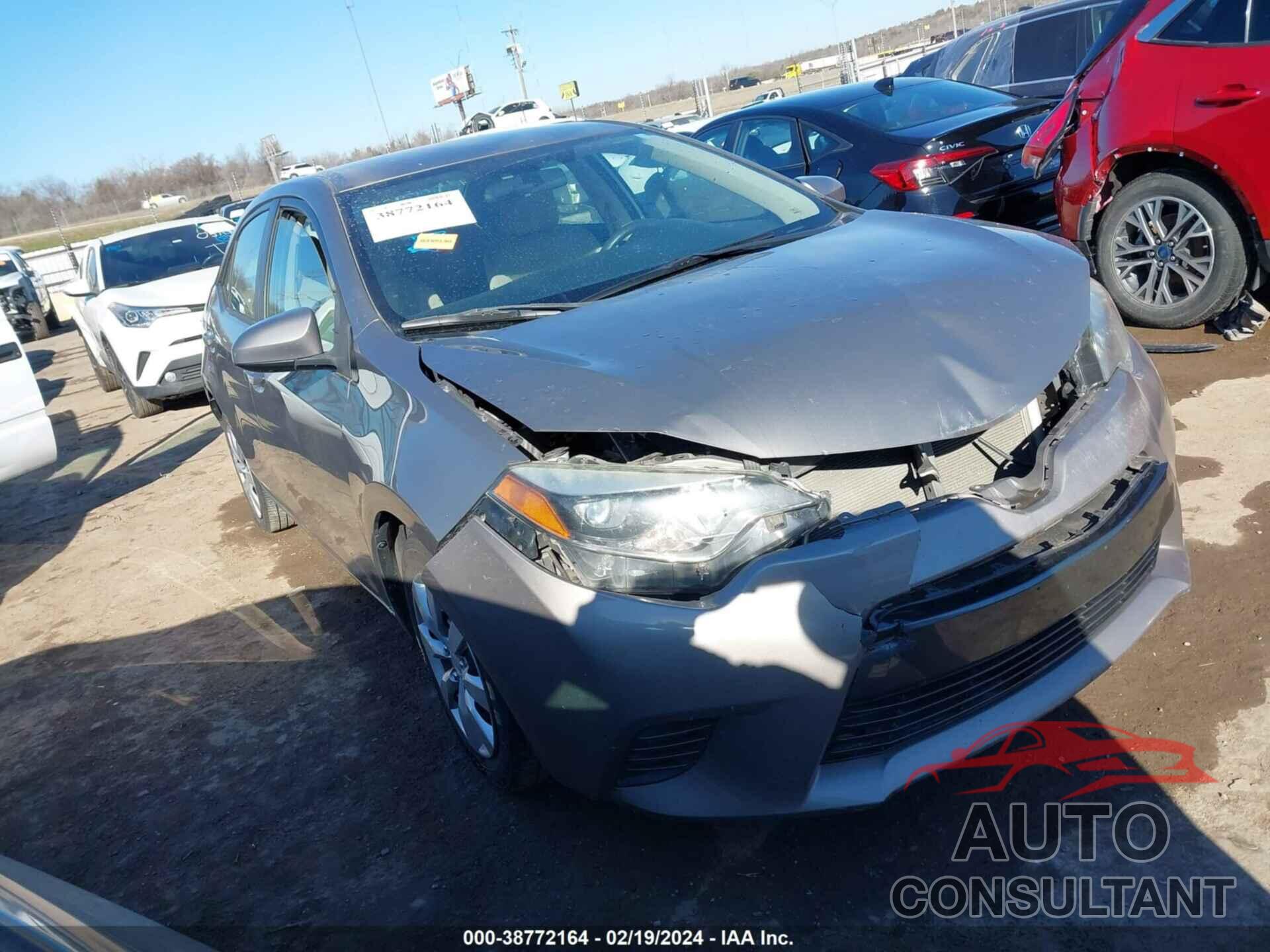 TOYOTA COROLLA 2016 - 2T1BURHE8GC675581