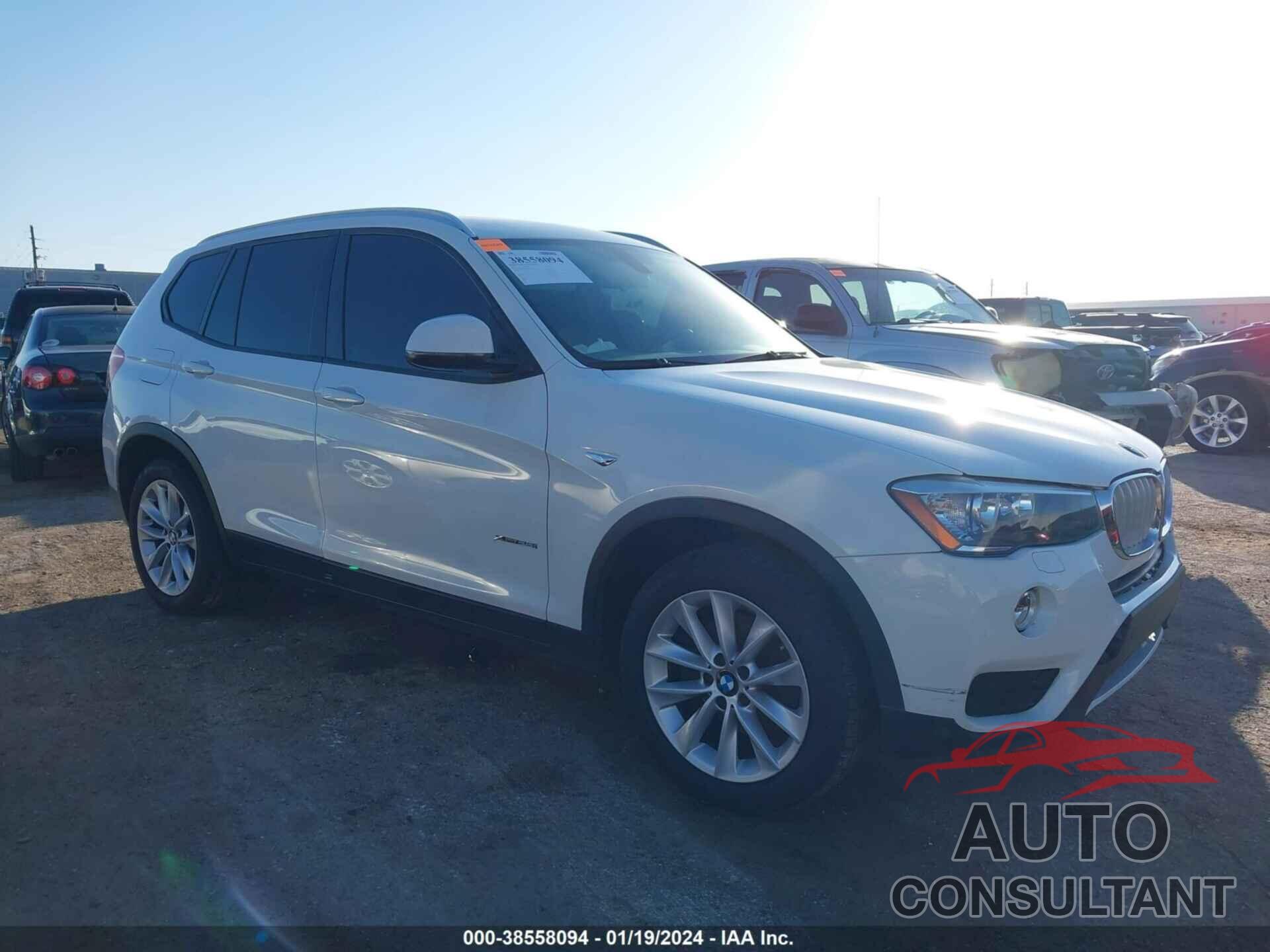 BMW X3 2016 - 5UXWX9C59G0D73583