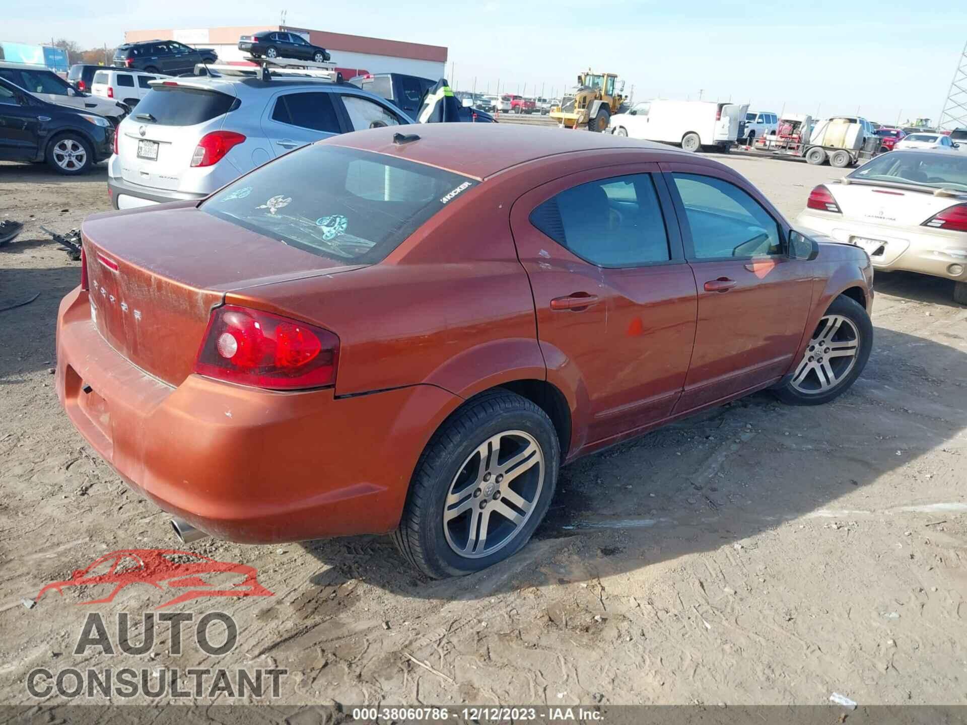 DODGE AVENGER 2012 - 1C3CDZABXCN247575
