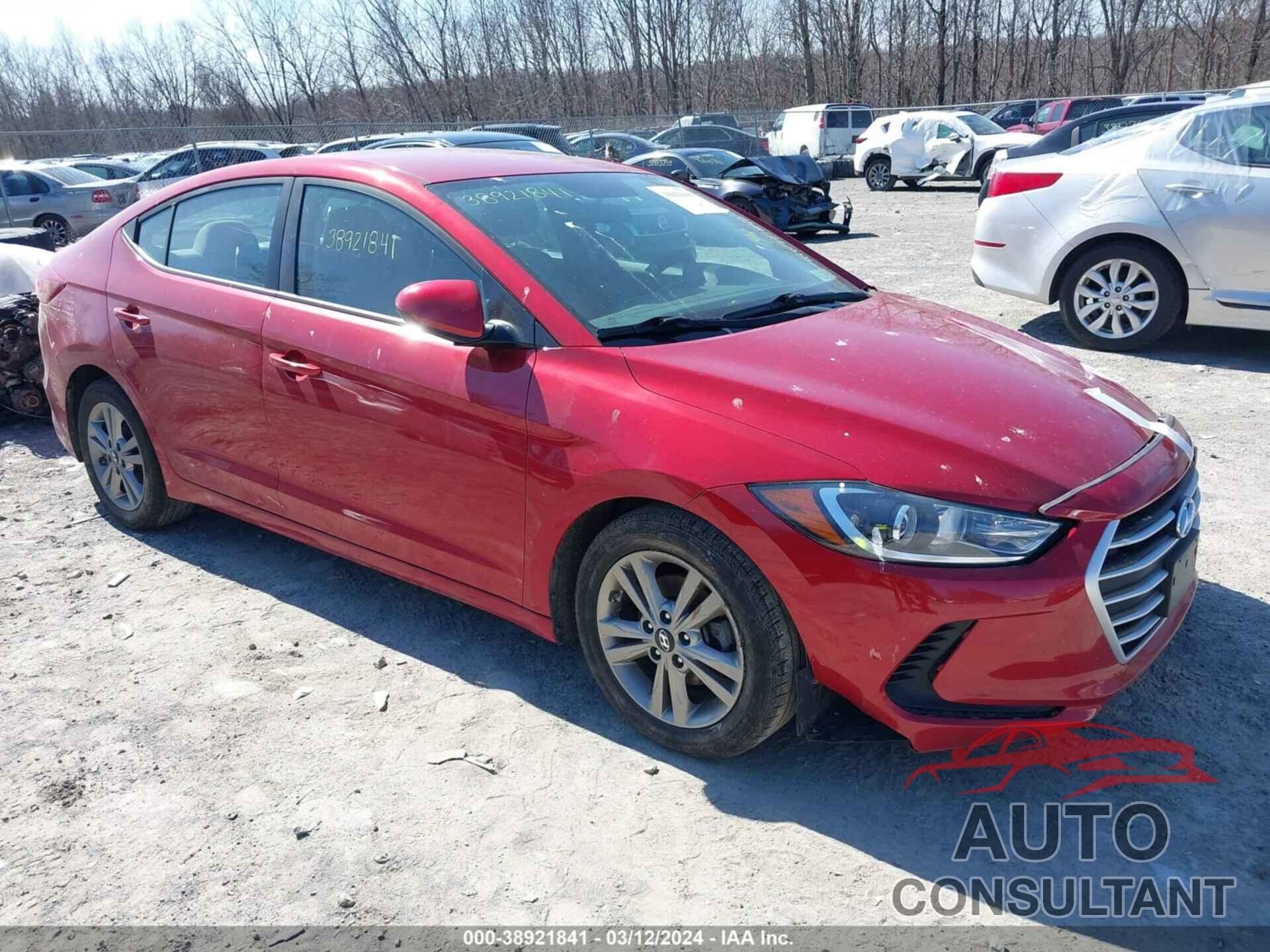 HYUNDAI ELANTRA 2017 - 5NPD84LF7HH189343