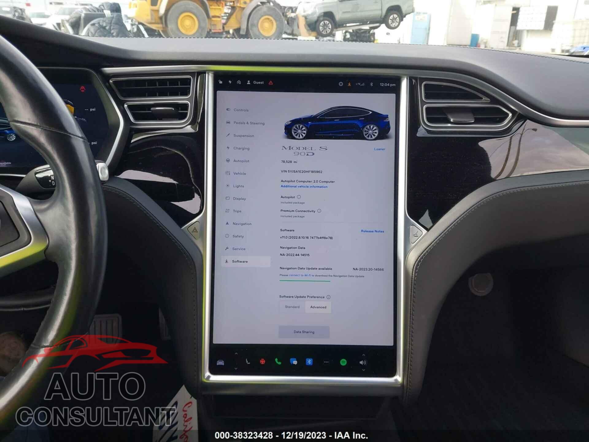 TESLA MODEL S 2017 - 5YJSA1E20HF185962