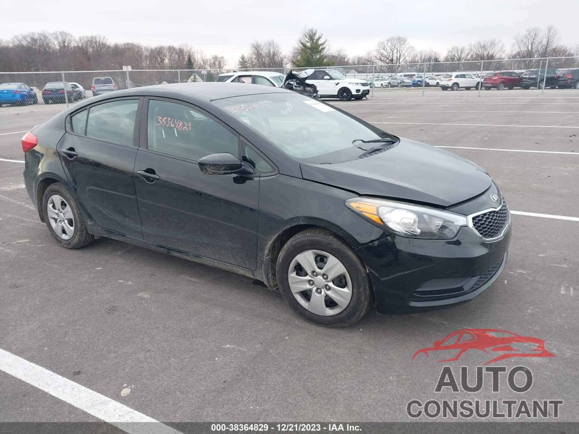 KIA FORTE 2016 - KNAFK4A60G5617004