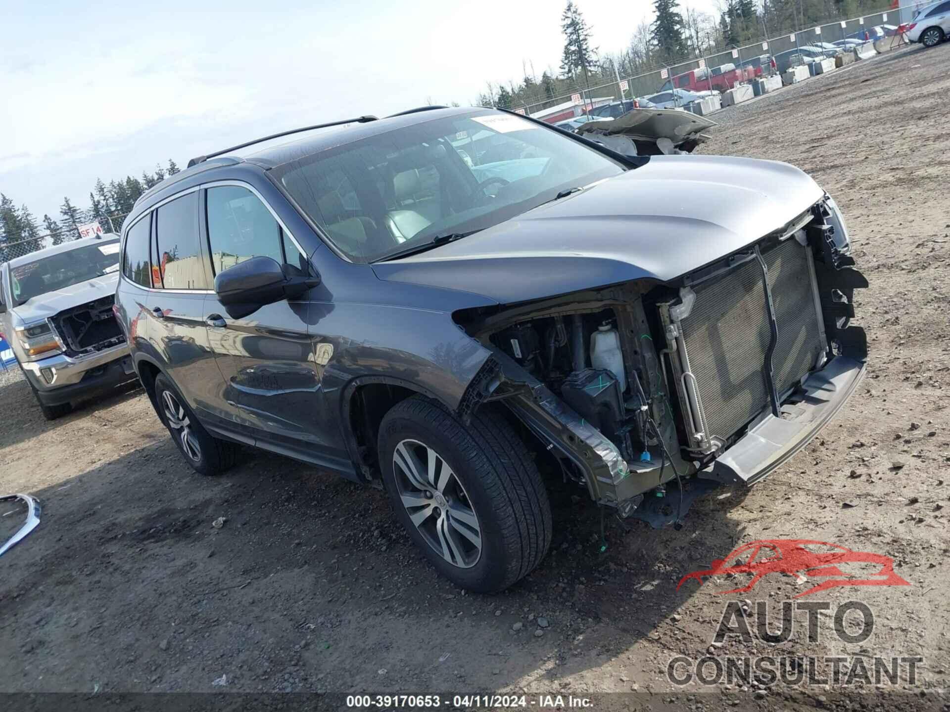 HONDA PILOT 2017 - 5FNYF6H55HB013747