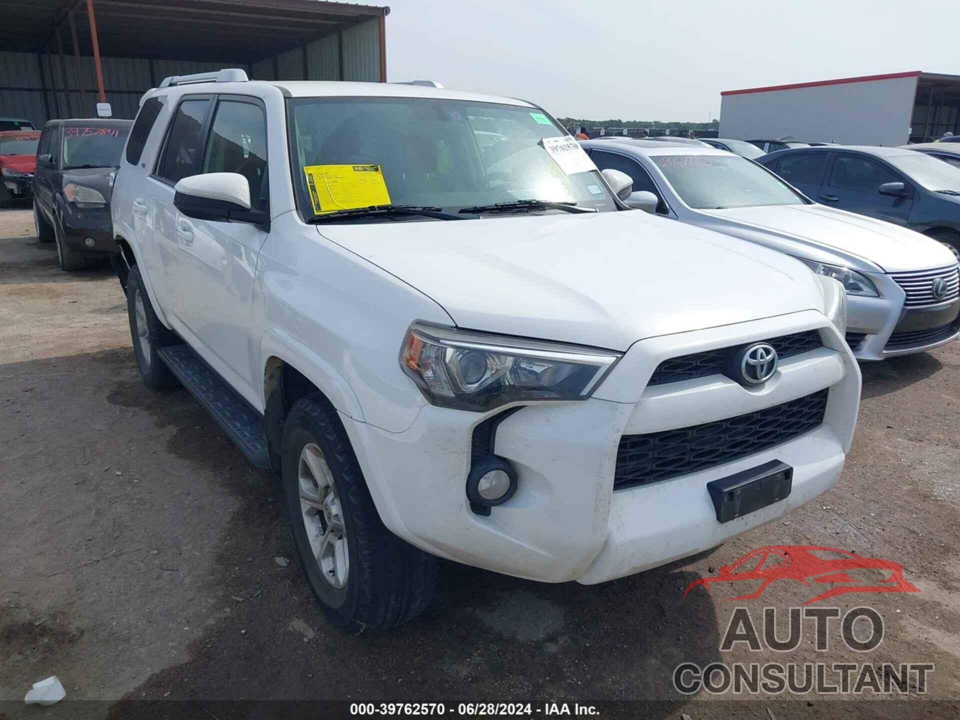 TOYOTA 4RUNNER 2017 - JTEZU5JR1H5151851