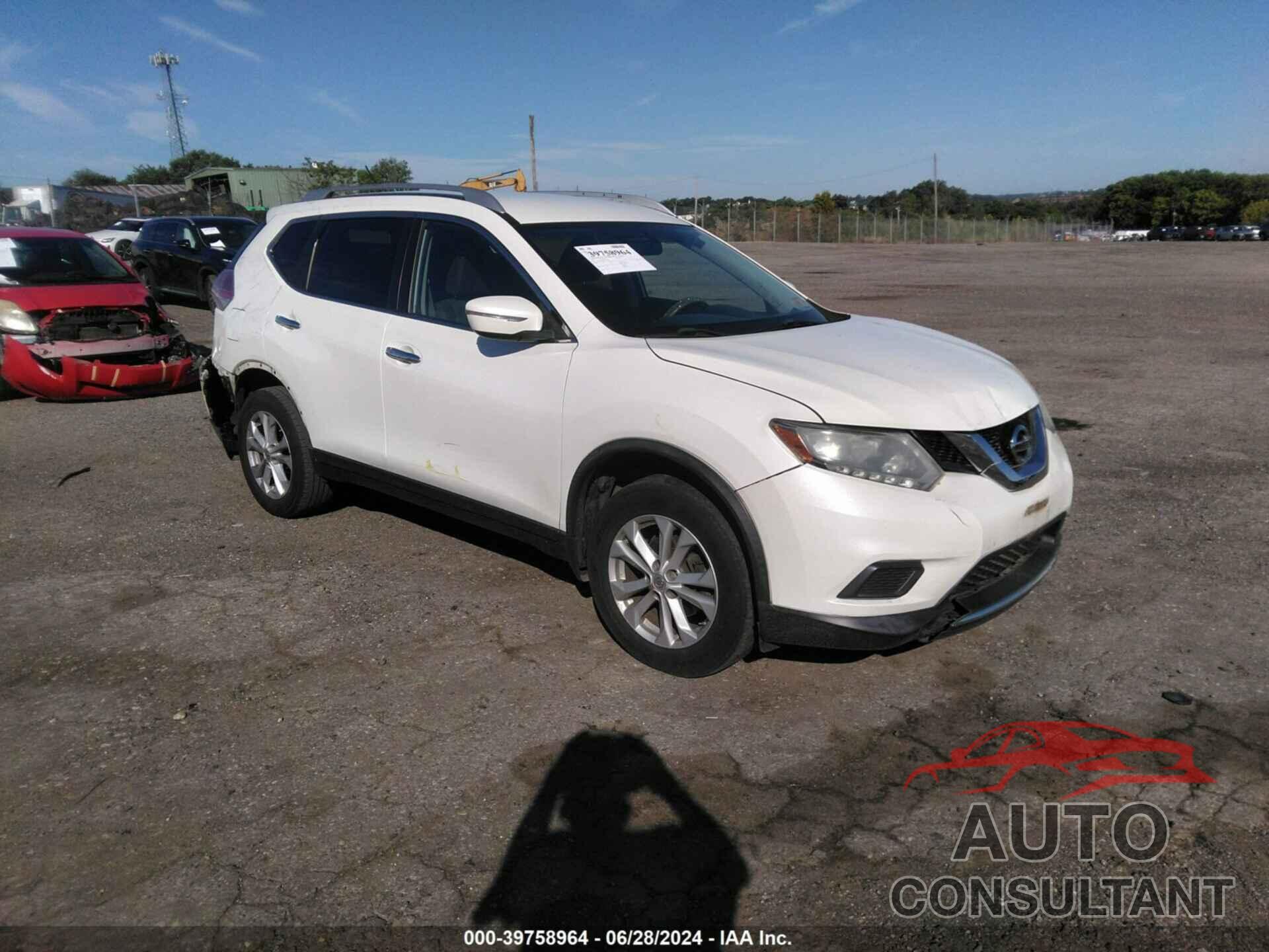 NISSAN ROGUE 2015 - KNMAT2MV0FP539408