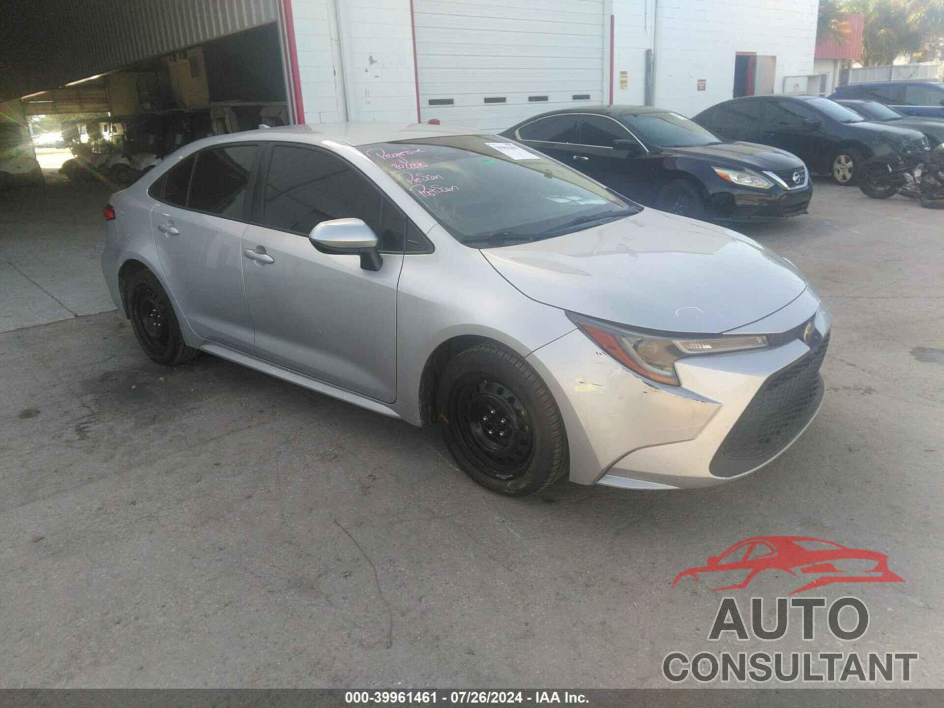 TOYOTA COROLLA 2020 - JTDEPRAE9LJ021542
