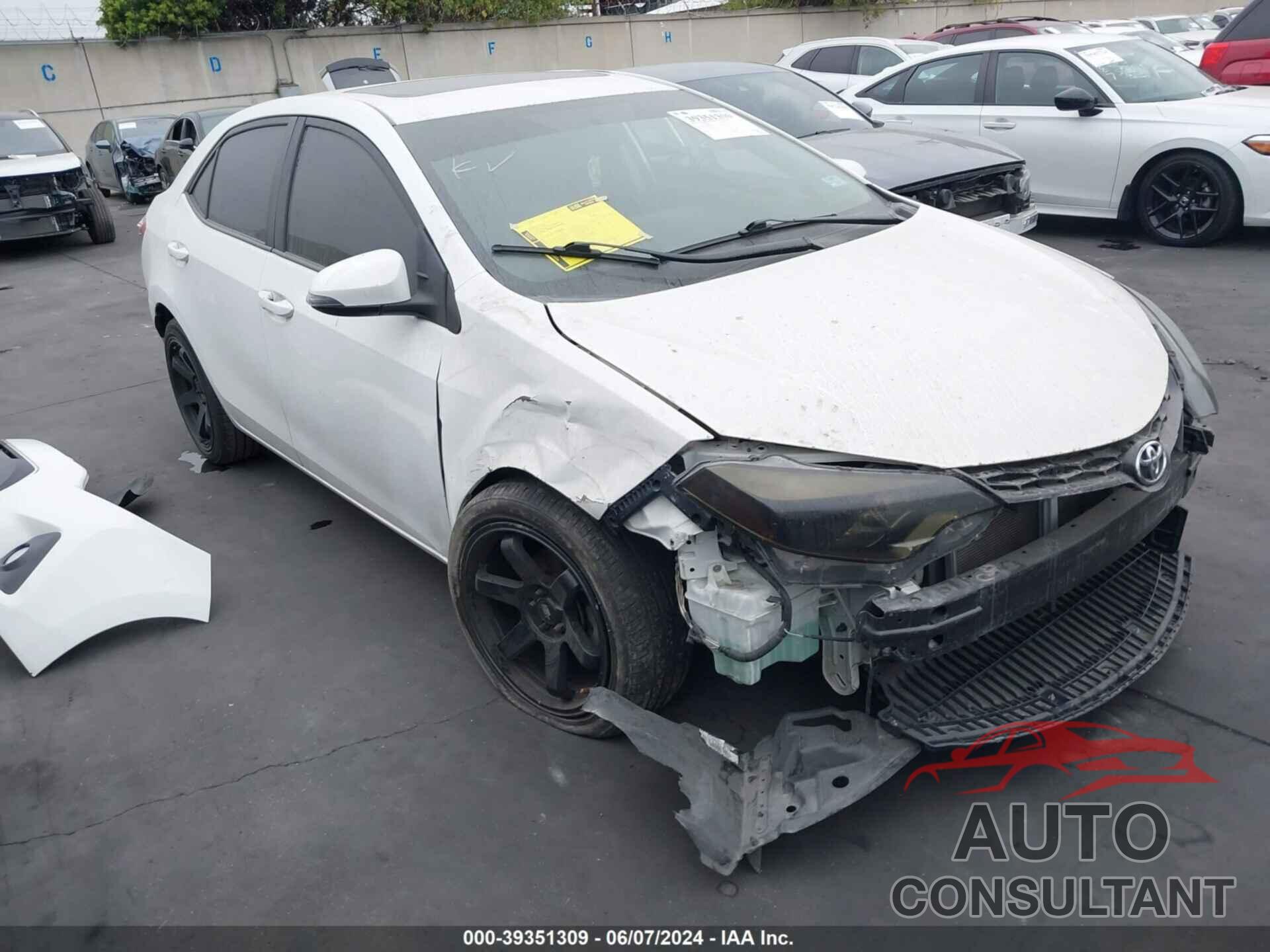 TOYOTA COROLLA 2016 - 5YFBURHE7GP382058
