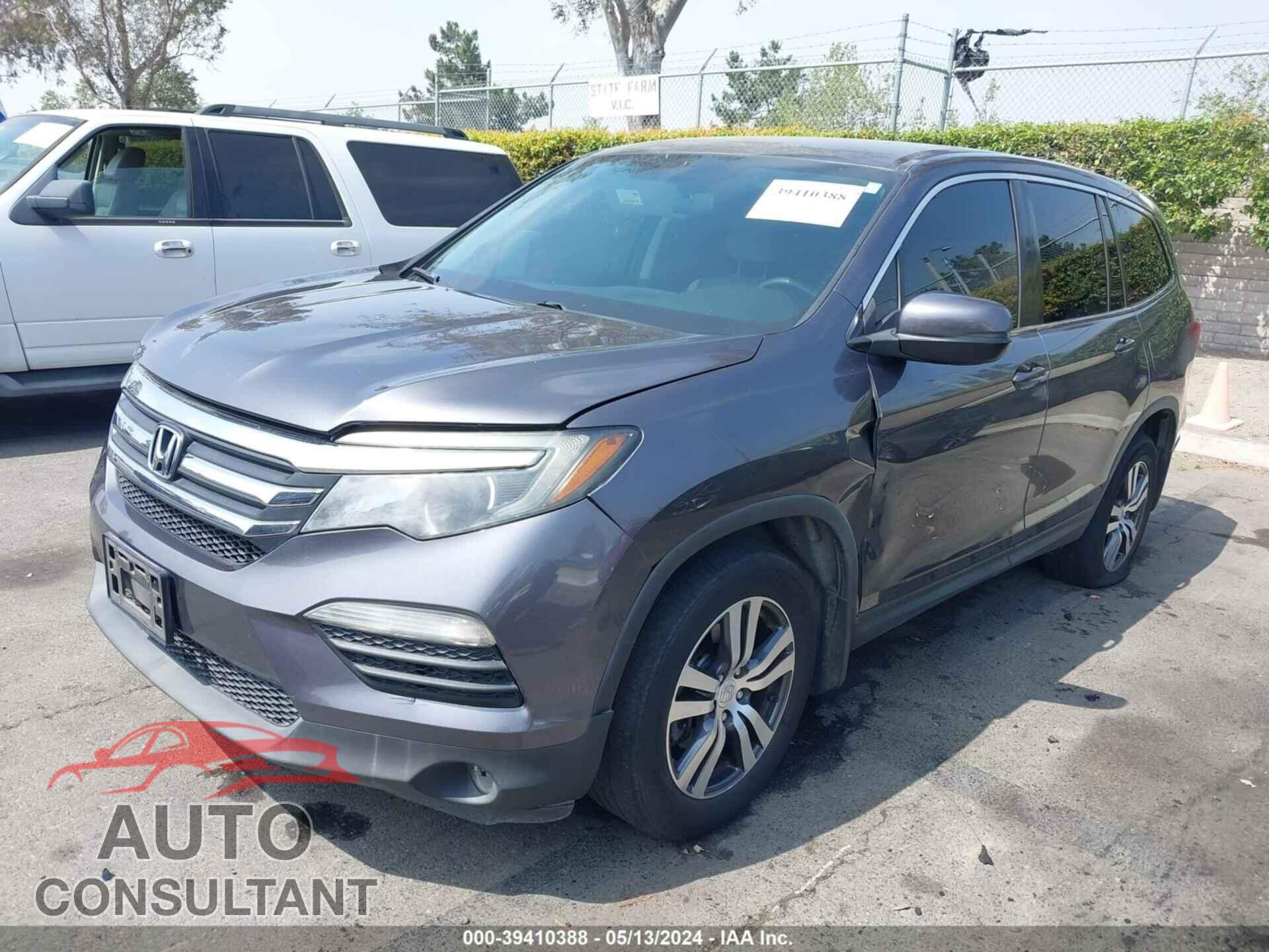 HONDA PILOT 2017 - 5FNYF5H37HB030736