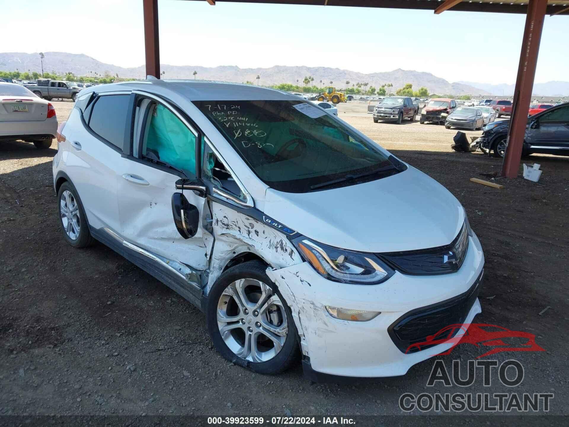 CHEVROLET BOLT EV 2021 - 1G1FY6S09M4114816