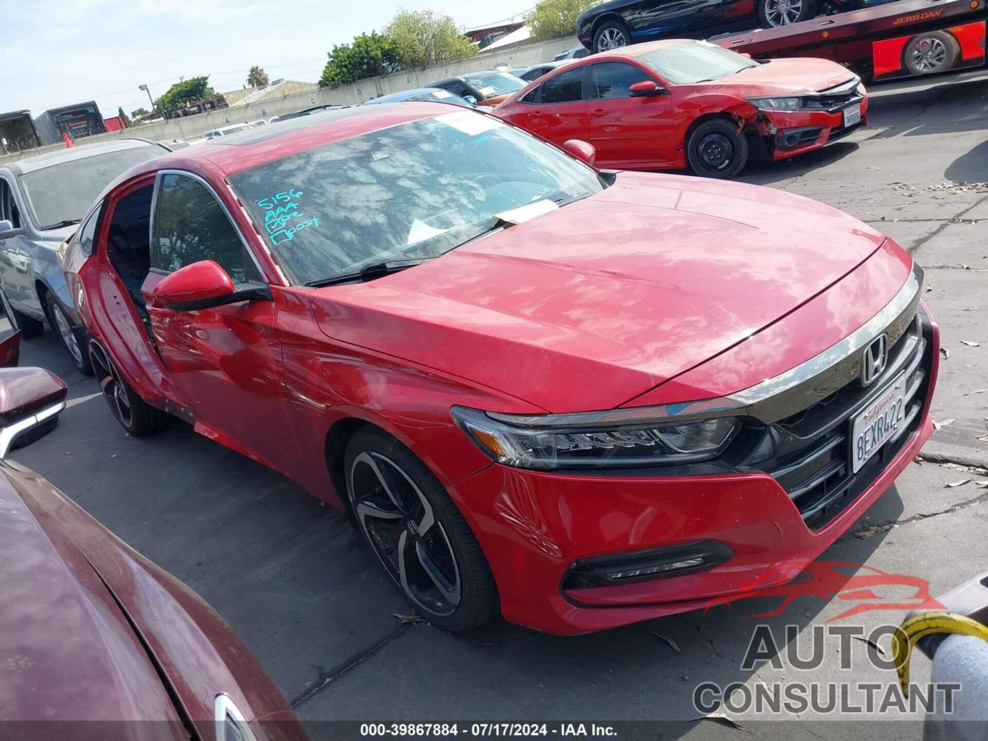 HONDA ACCORD 2018 - 1HGCV2E38JA001262