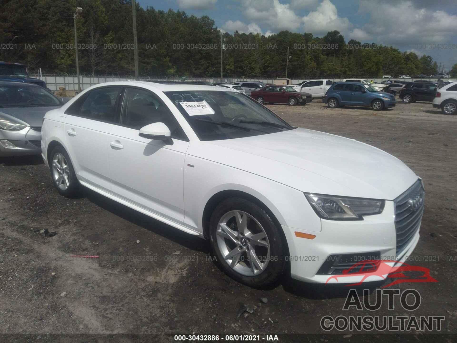 AUDI A4 2018 - WAUKMAF45JA082751