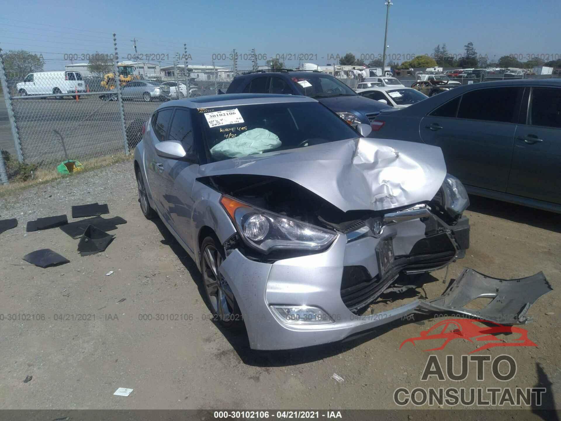 HYUNDAI VELOSTER 2016 - KMHTC6AD0GU300368