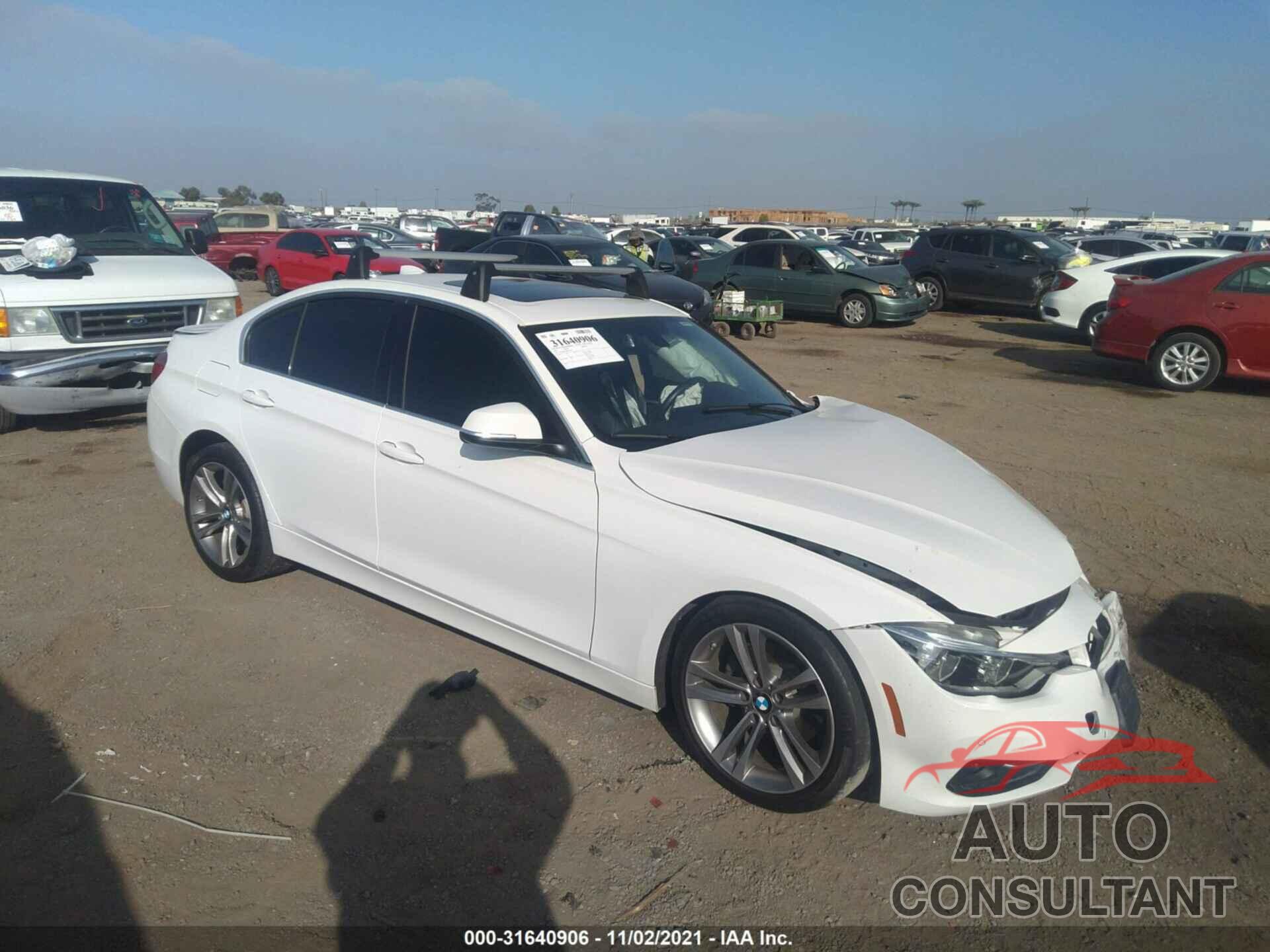 BMW 3 SERIES 2017 - WBA8B9G58HNU09149